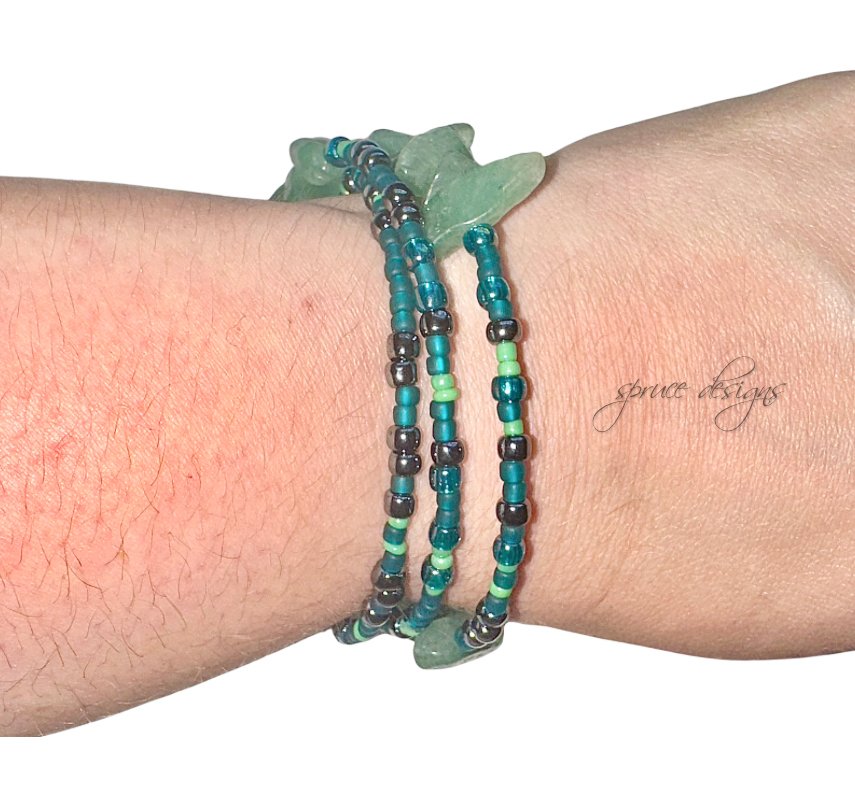 Sea Green Wrap Bracelet-1.jpg