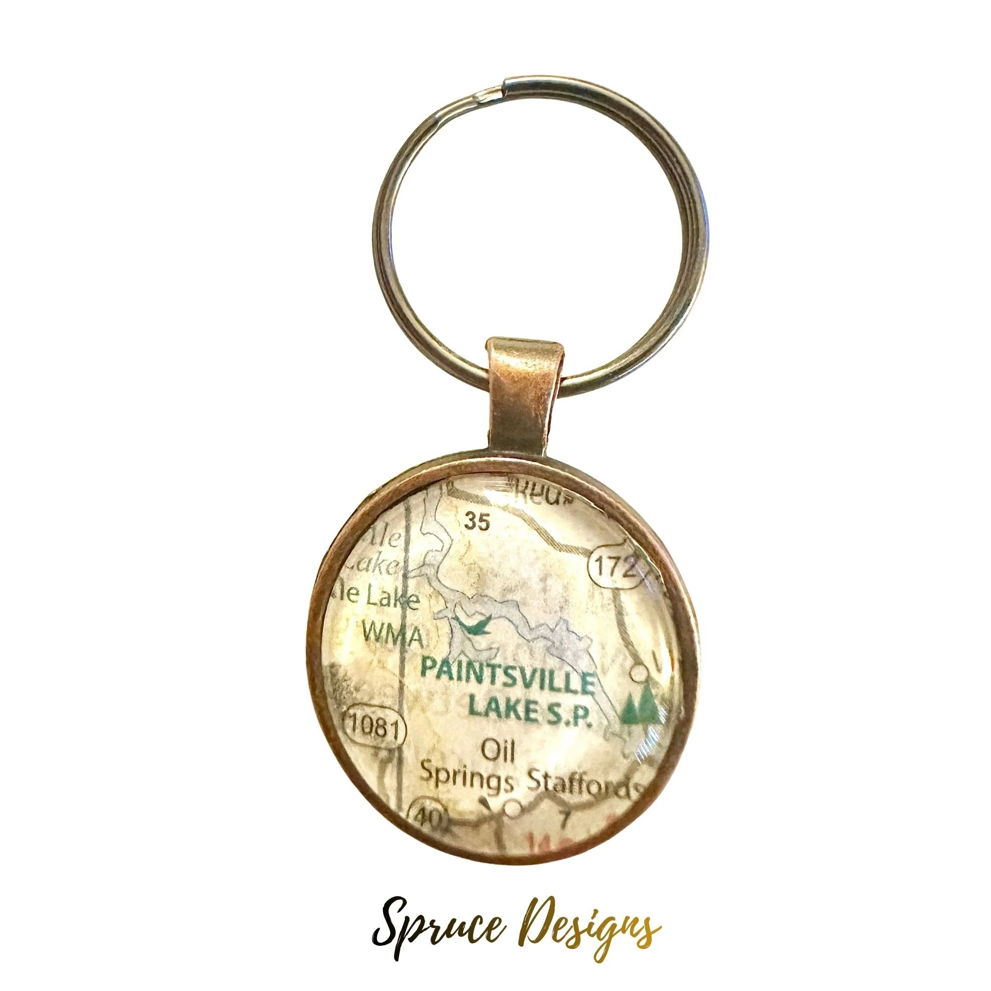 Paintsville Lake State Park Map Keychain
