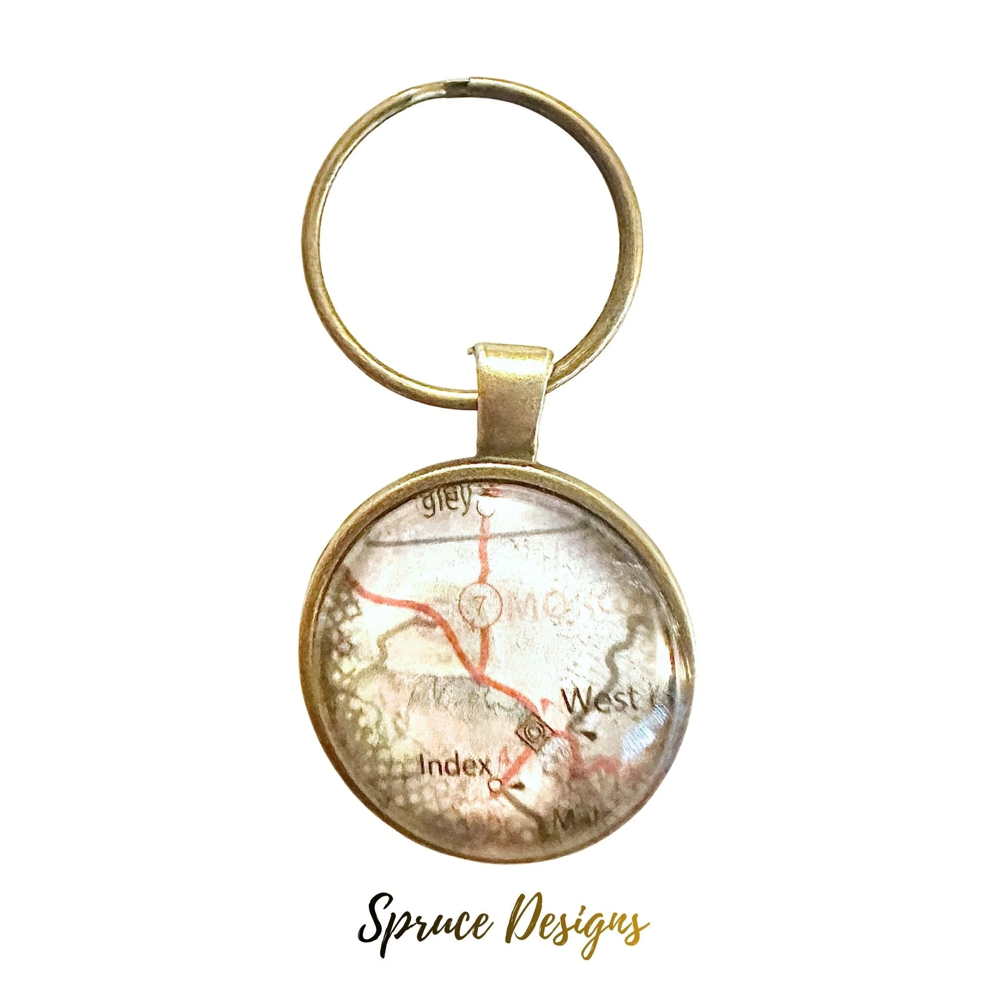 Morgan County Kentucky Map Keychain