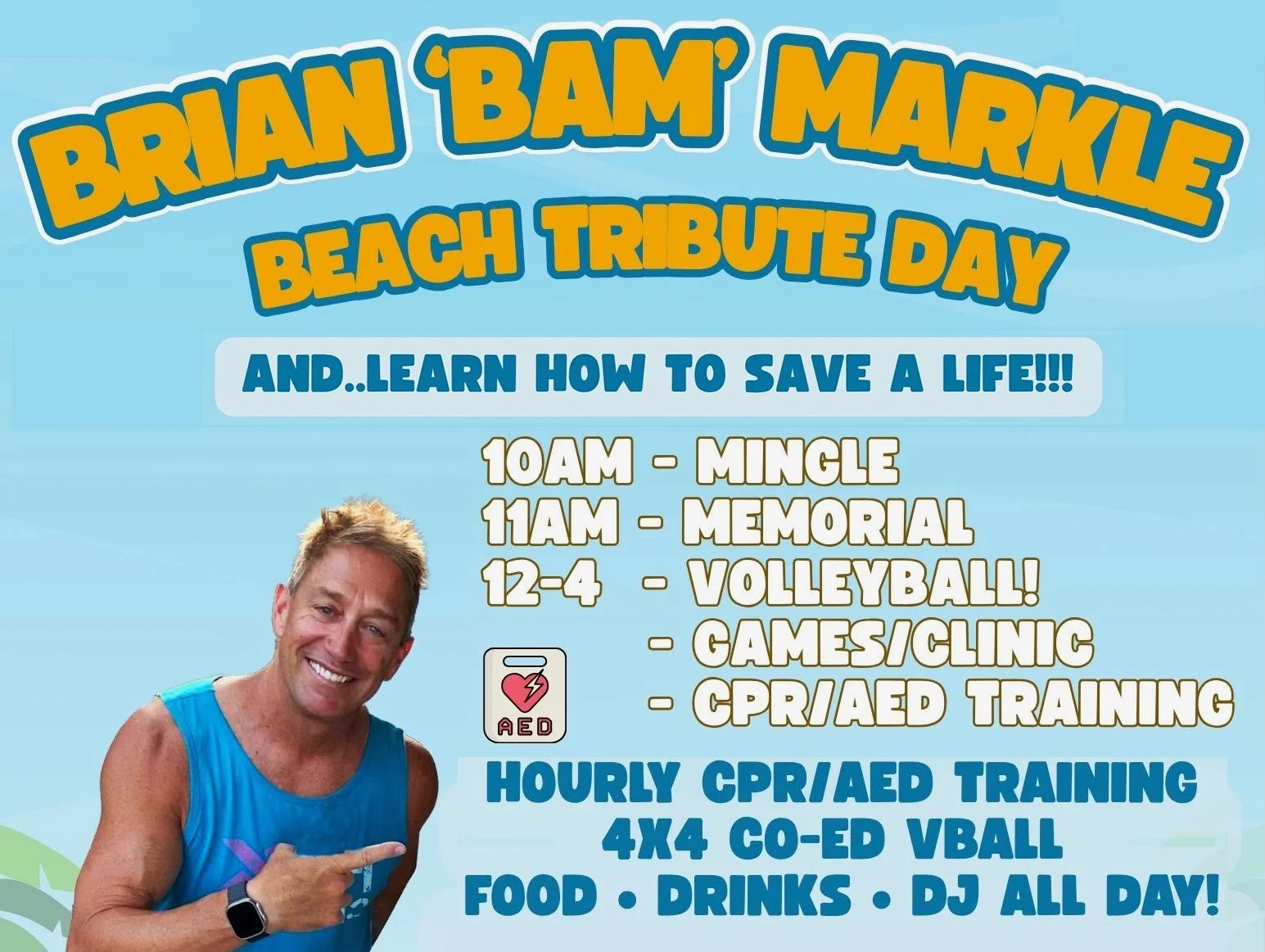 Brian ‘BAM’ Markle Beach Tribute Day