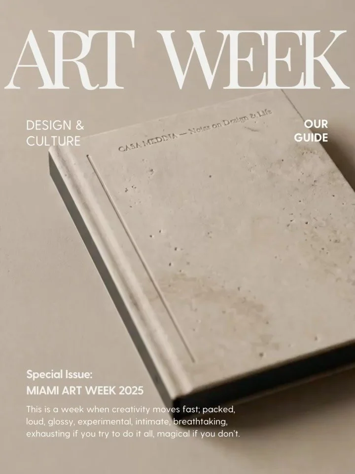 🗓️ Miami Art Week is chaos, beauty, noise, silence, discovery; all happening at once.

We curated this guide so you can move through it with clarity and curiosity, collecting the moments that become tomorrow&rsquo;s ideas 💡➡️

Here&rsquo;s everywhe