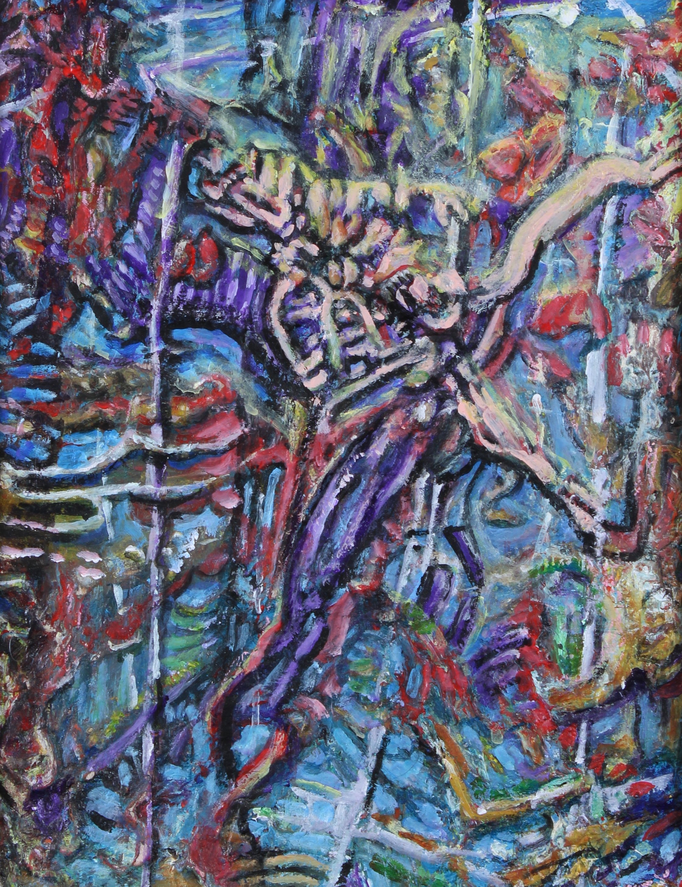 "I aimed for the Heavens but Descend like Icarus"
14" X 17"
Mixed media On Paper