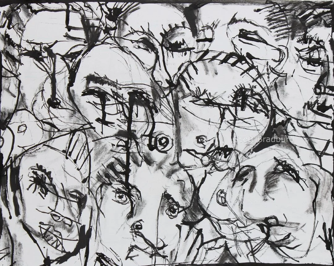 "Someone Should Tell the Truth"
14" X 17"
Ink on Paper