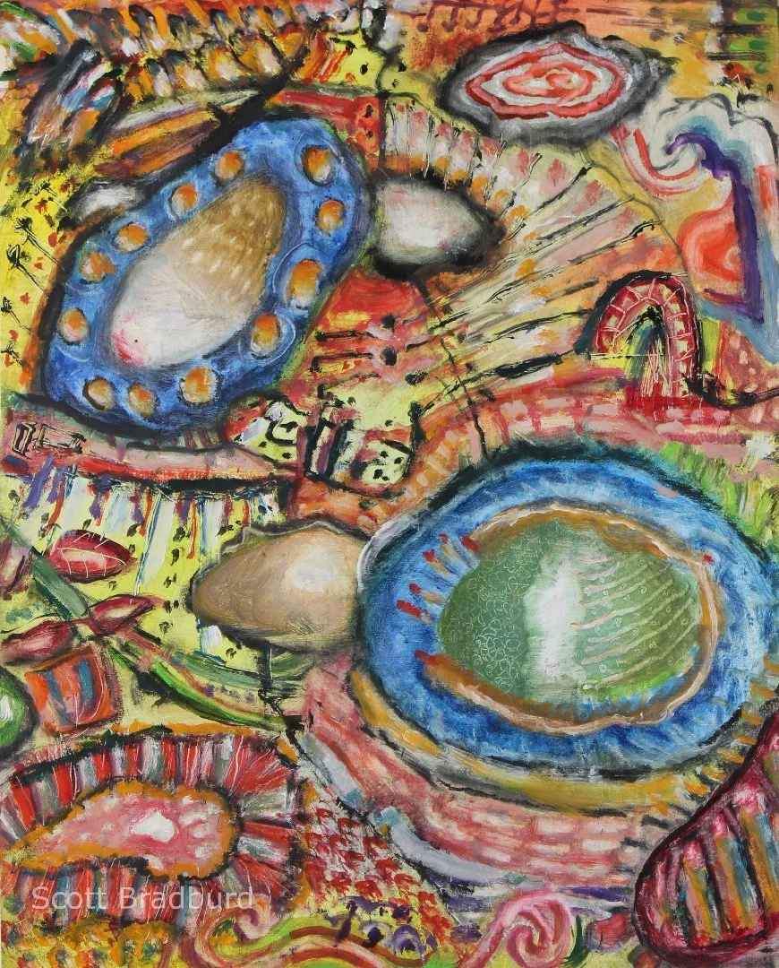 " Conflicting Thoughts No. 2"
14 " x 17"
Oil on Paper