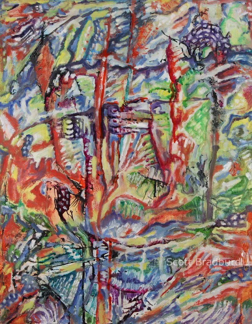 "Untitled Abstract Composition No.# 11"
18" x 24"
Mixed Media on Paper