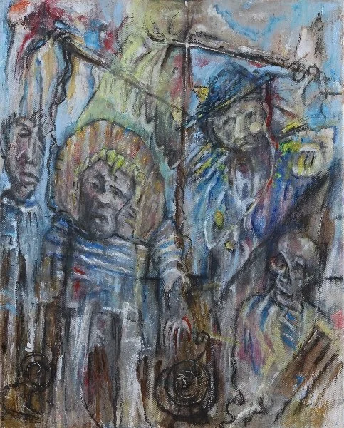 "The Lamb or The Tragic and Inevitable End of Billy Budd"
14" 17"
Oil on Canvas