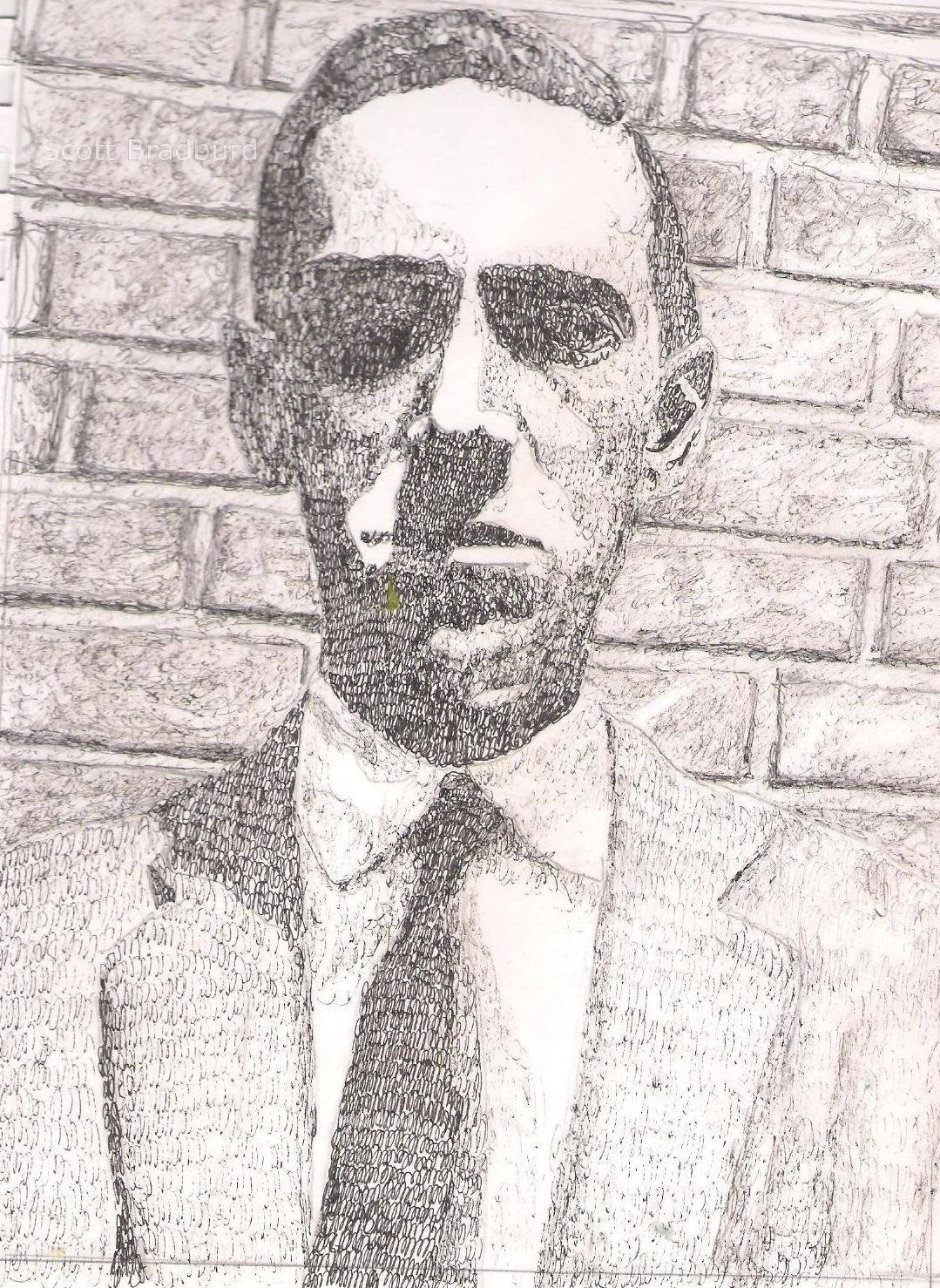 "What Do You Make About Lovecraft""
8" X 10"
Pen and Ink on Paper