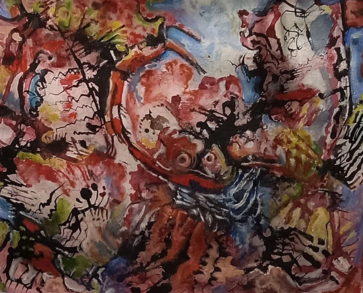 "Malignant C"
Ether Gris Series
14" x 17"
Mixed Media on Paper
