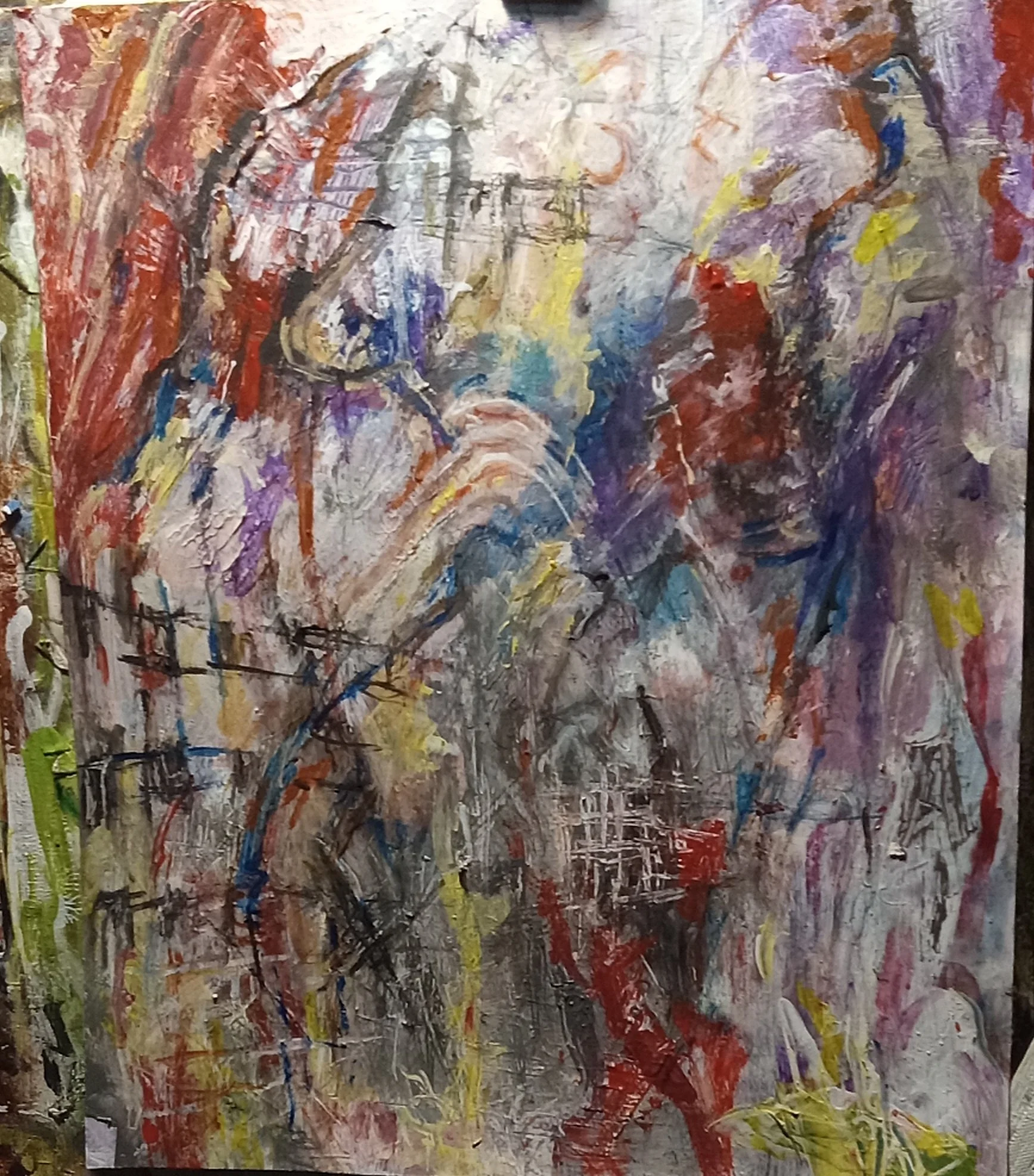 "It All Stated Peacefully"
Mixed Media on P:ap;er