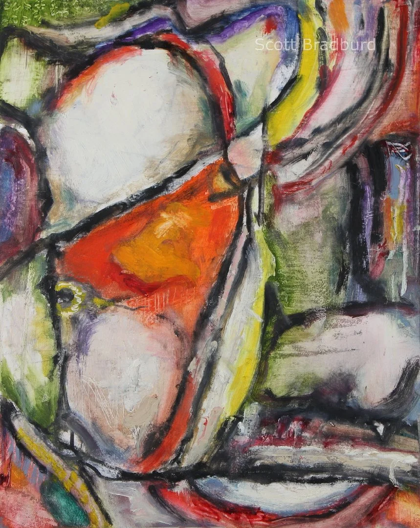 "Glow Worm in the Fifth"
17" x 14"
Mixed Media on Paper