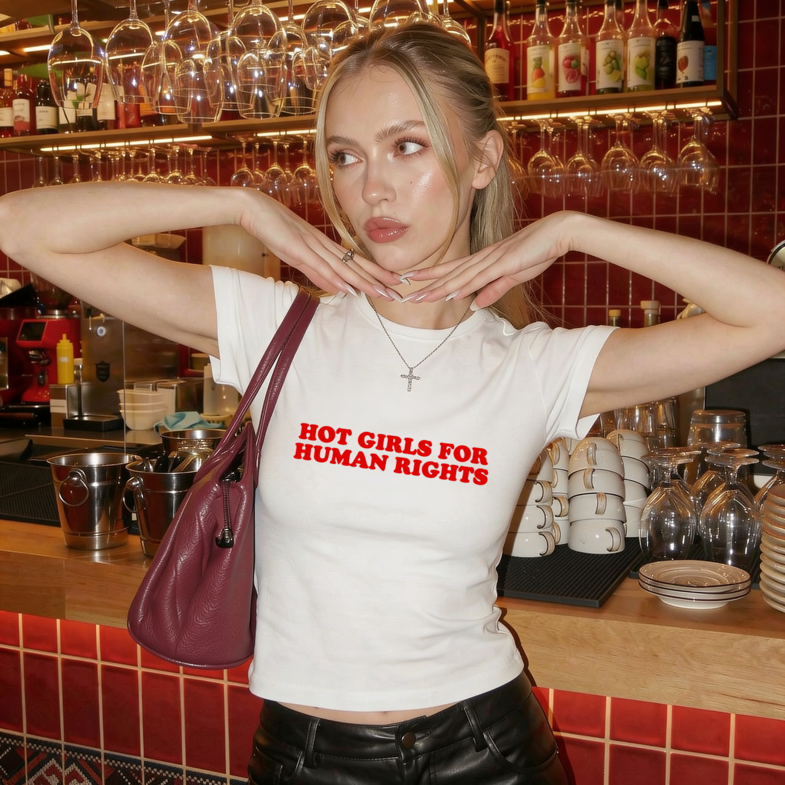 Hot Girls for Human Rights Baby Tee