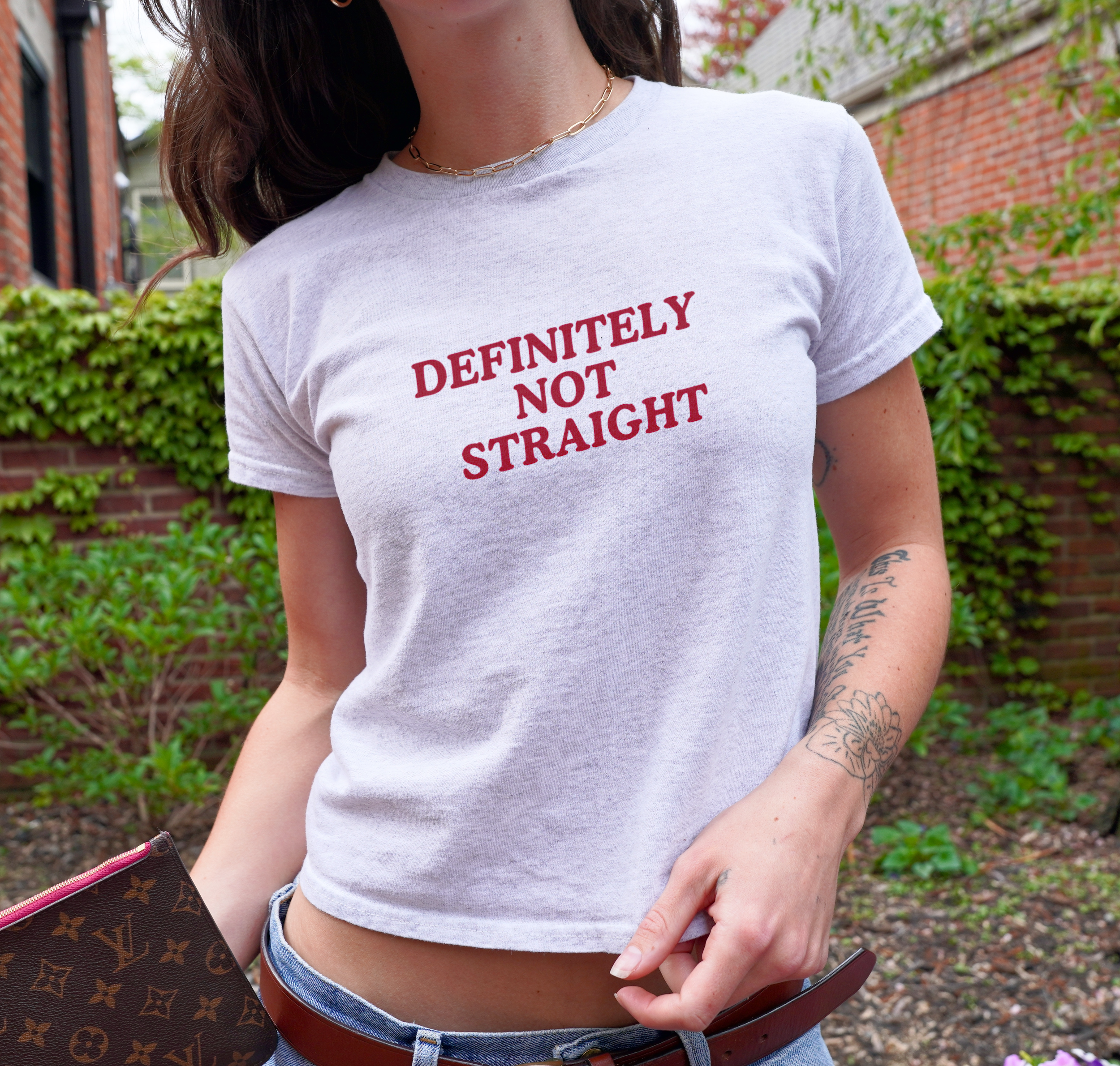 Definitely Not Straight Baby Tee