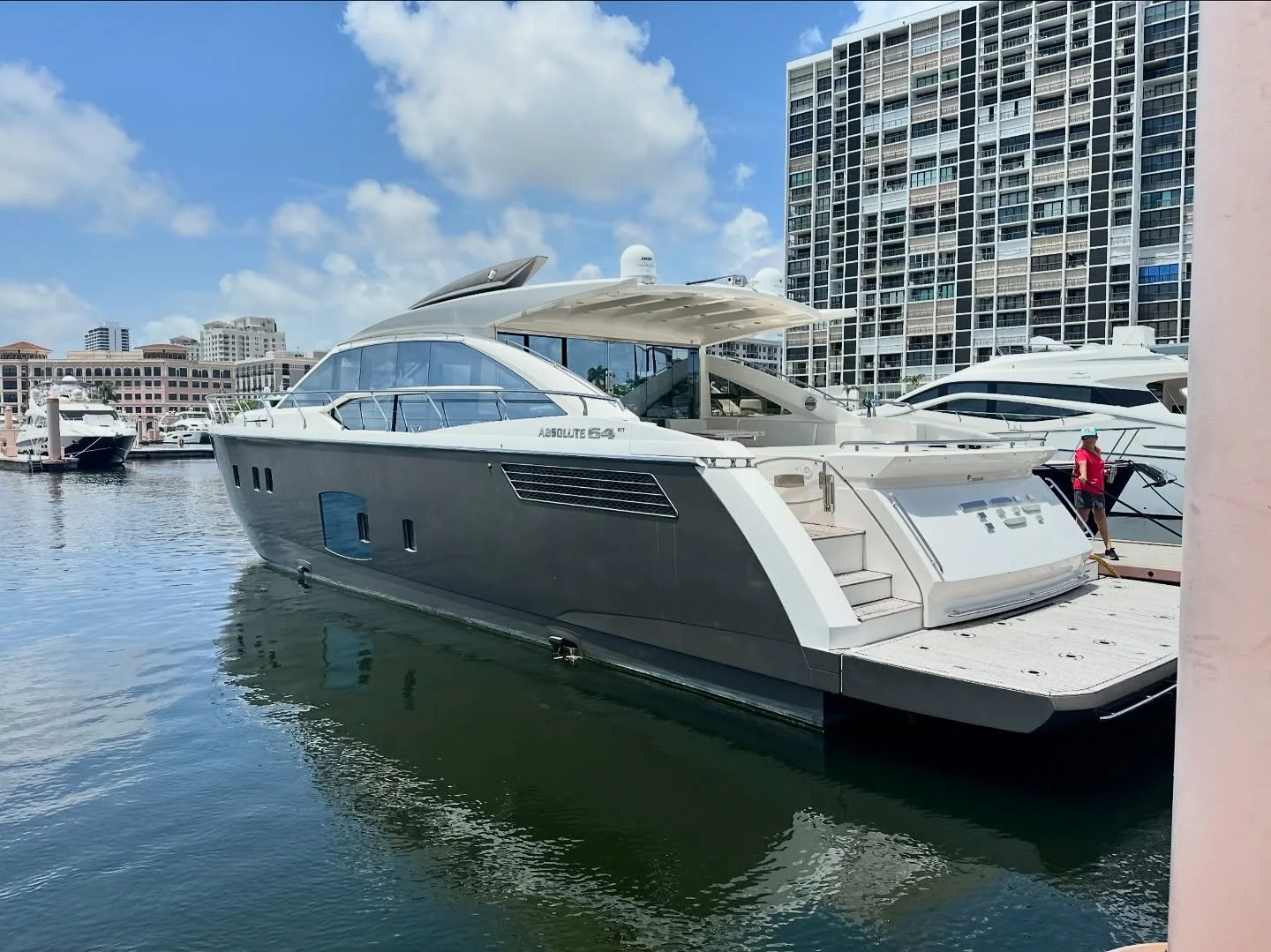 Another successful yacht delivery completed by our YDE crew. 
Smooth sailing and on-time arrival. This yacht was hand over to us in Cancun to be loaded onto a @sevenstaryachttransport ship in West Palm Beach. We had few stops during the way due weath