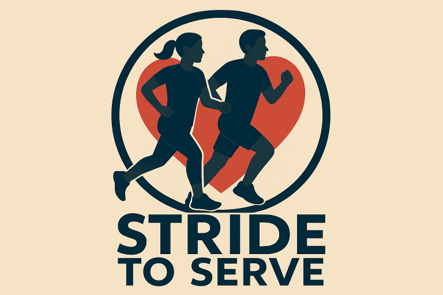 Stride to Serve 5k-ish and volunteering