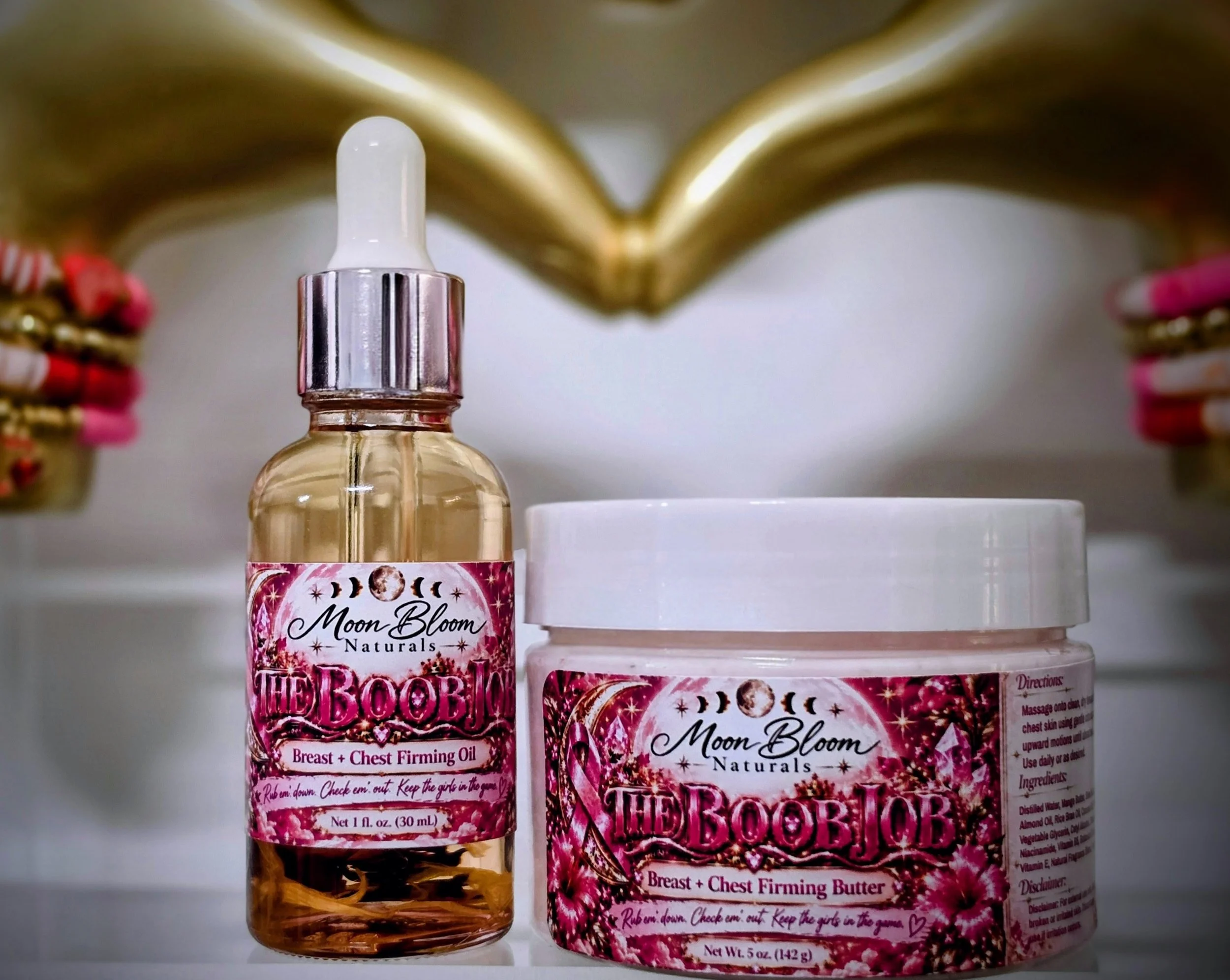 The Boob Job - Breast & Chest Firming Butter + Oil Duo