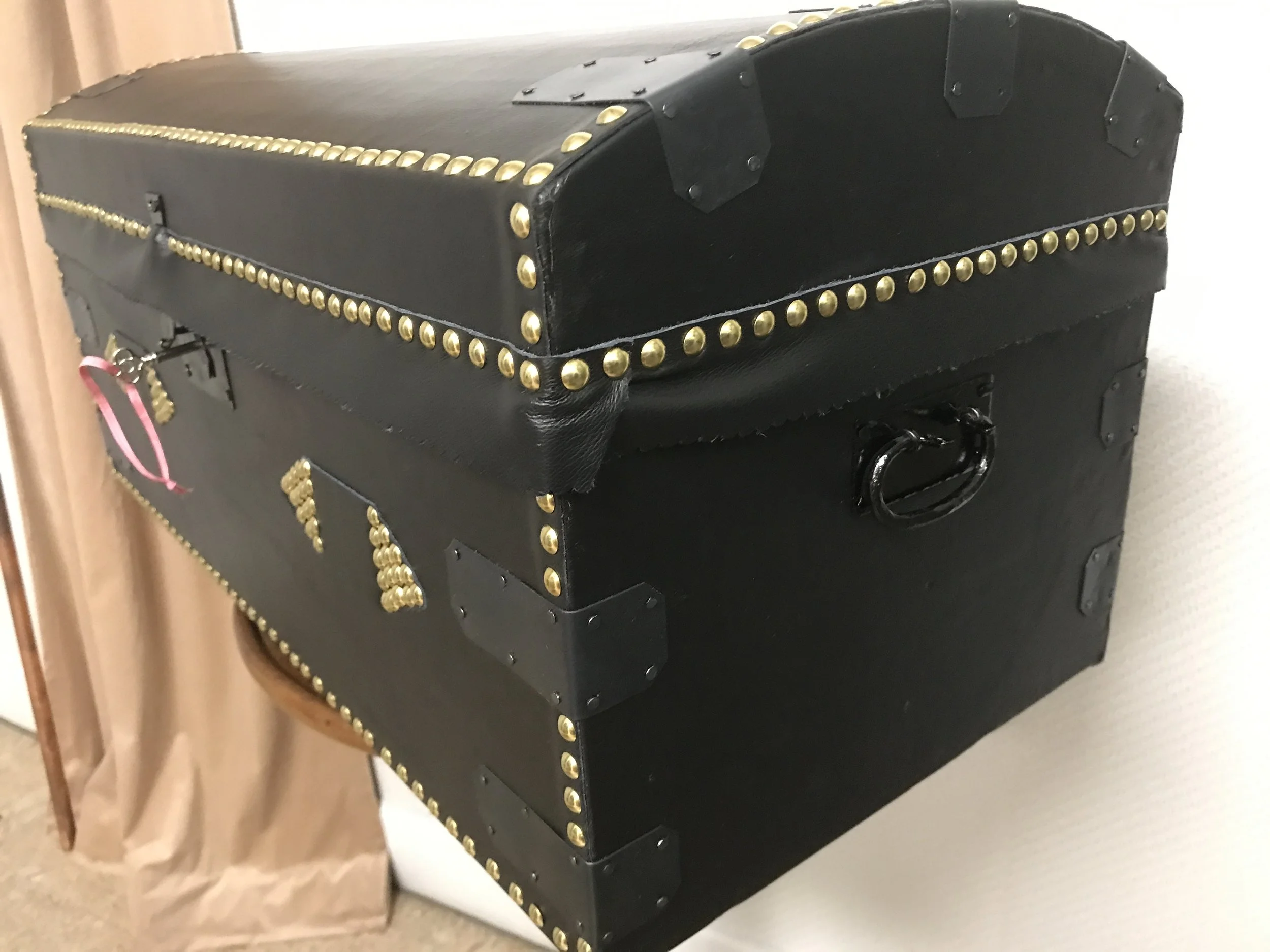 Reproduction lock, handles, and hinges.