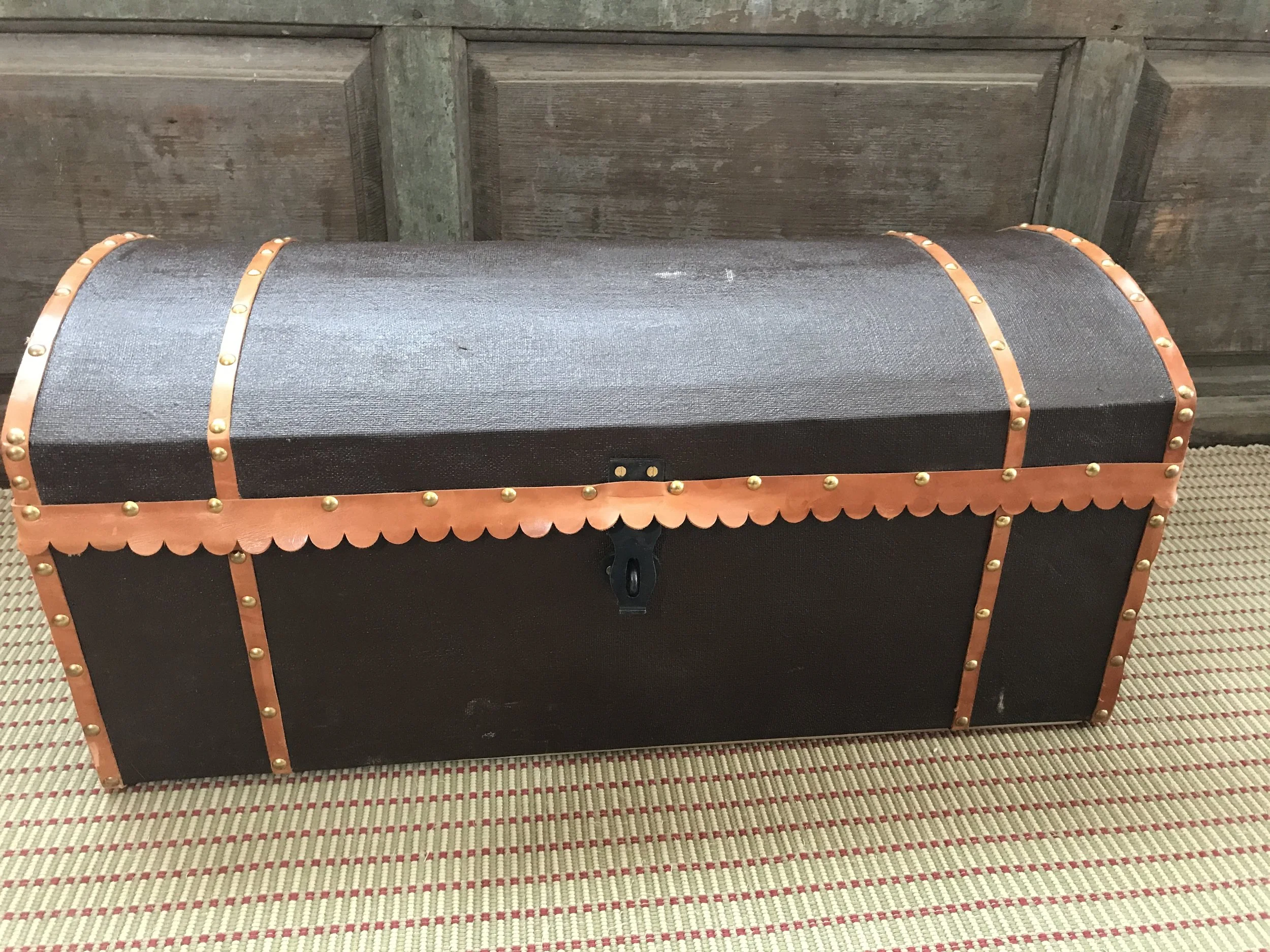 Similar to the previous, but this trunk sports a hasp only. The owner must provide the lock.