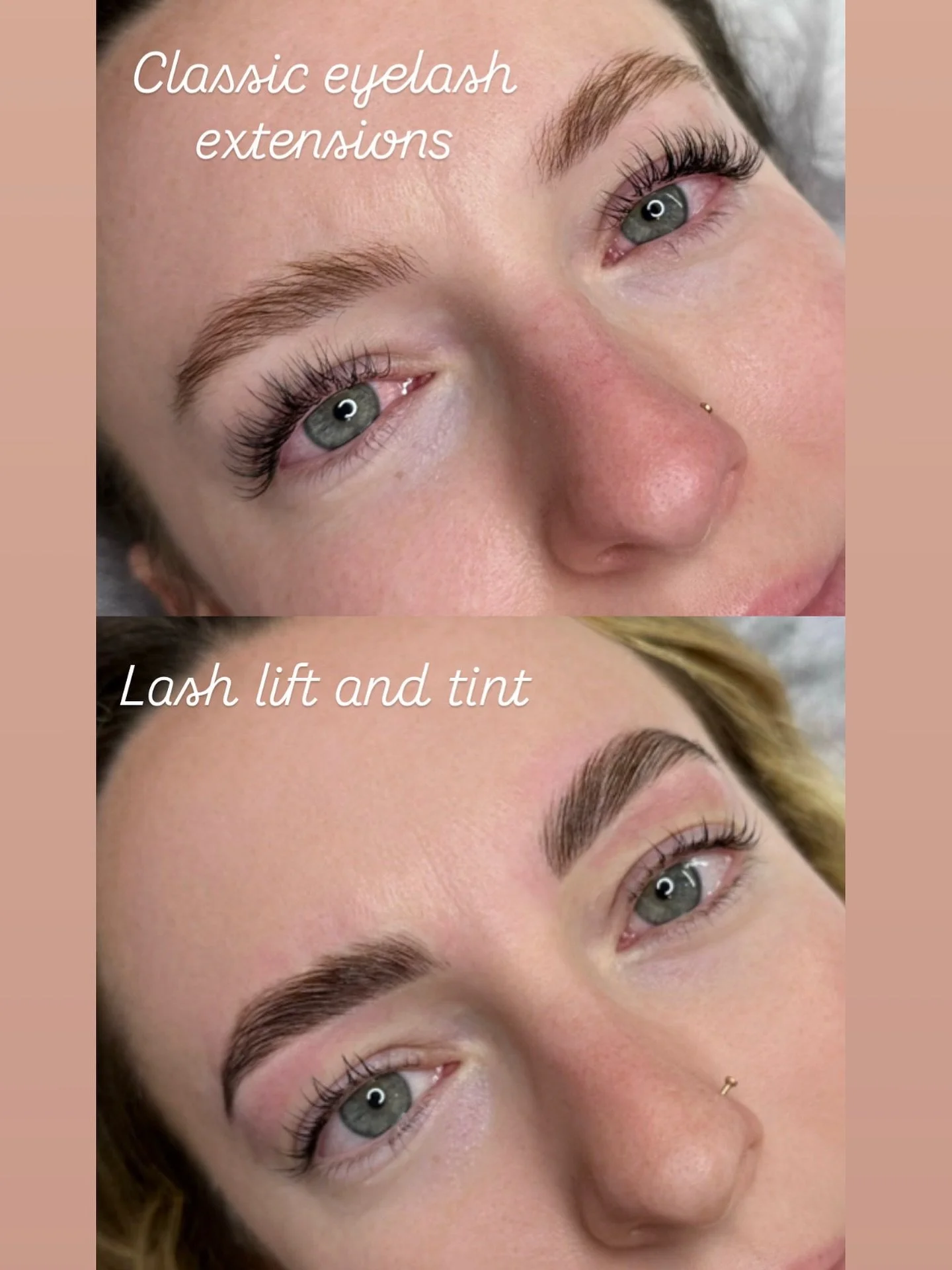 Same client, different results.
&bull; Classic extensions &rarr; added length &amp; fullness
&bull; Lash lift + tint &rarr; enhanced natural lashes
It&rsquo;s all about choosing what fits you best.

#koreanlashlift 
#lashliftandtint 
#eyelashextensio