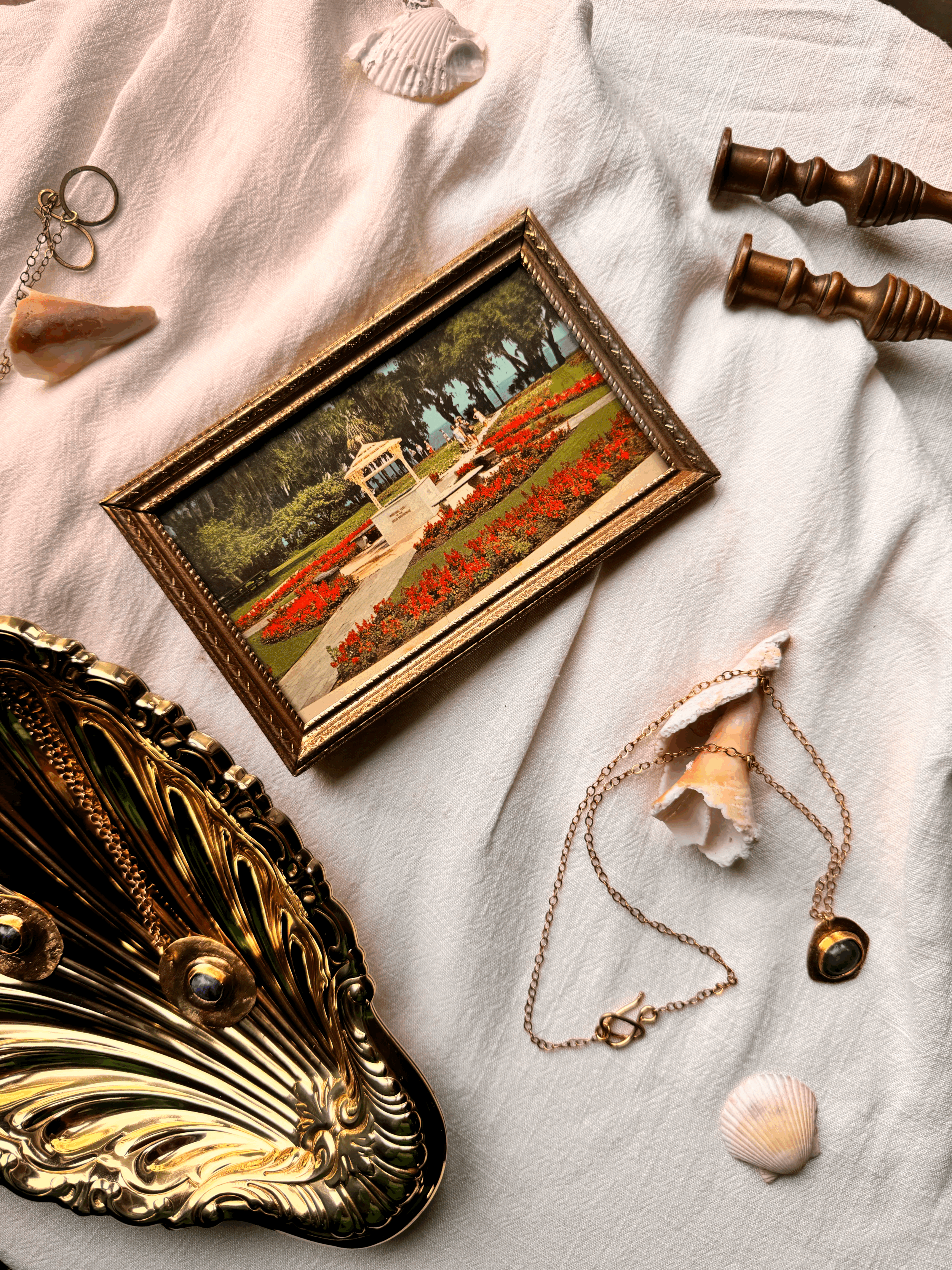 Framed Vintage Postcard