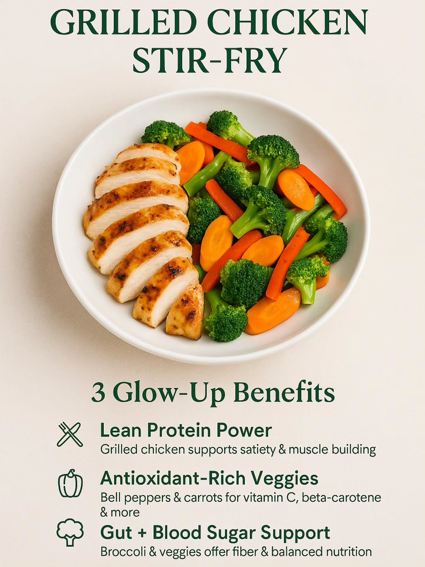 GRILLED CHICKEN STIR FRY