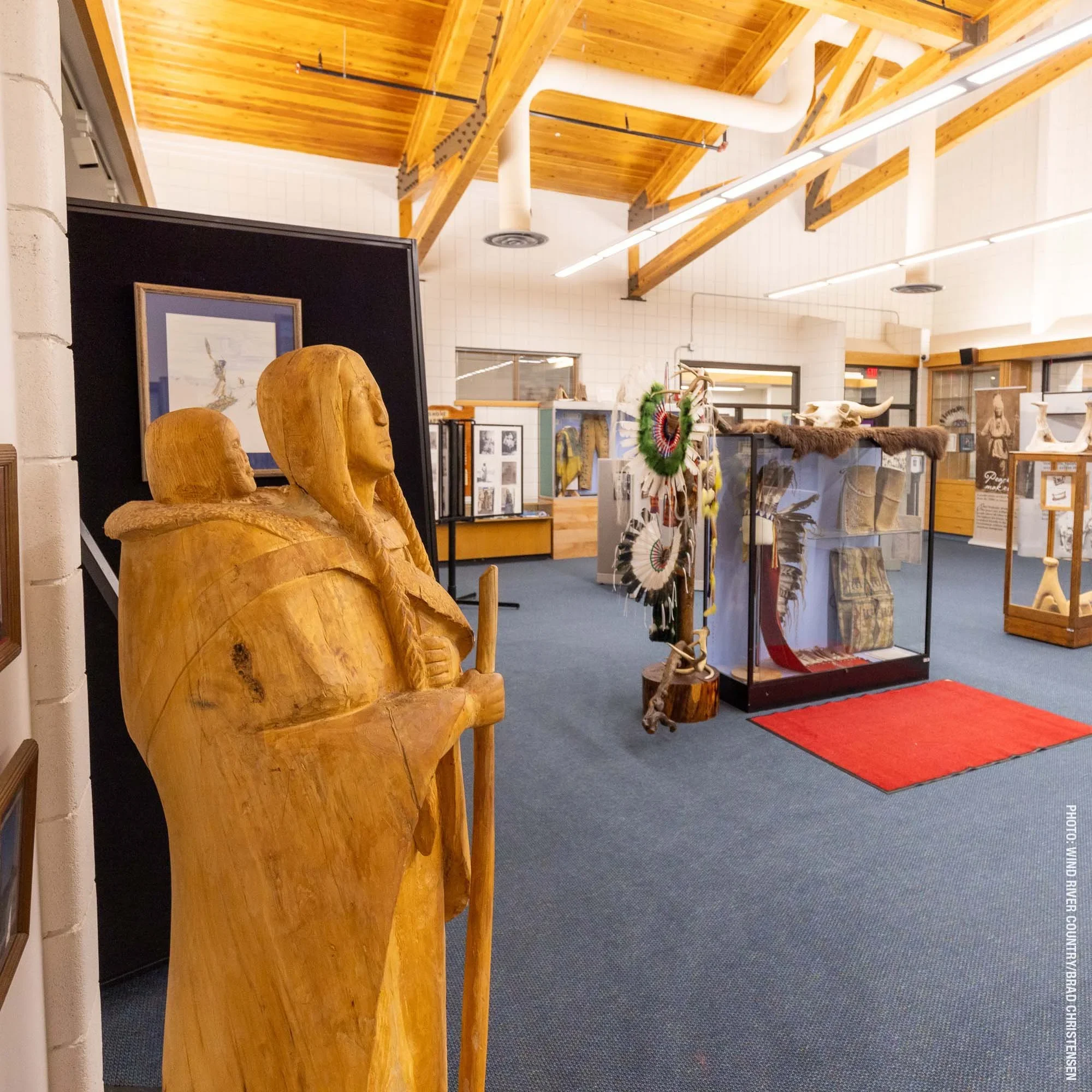 Interior of Eastern Shoshone Tribal Cultural Center