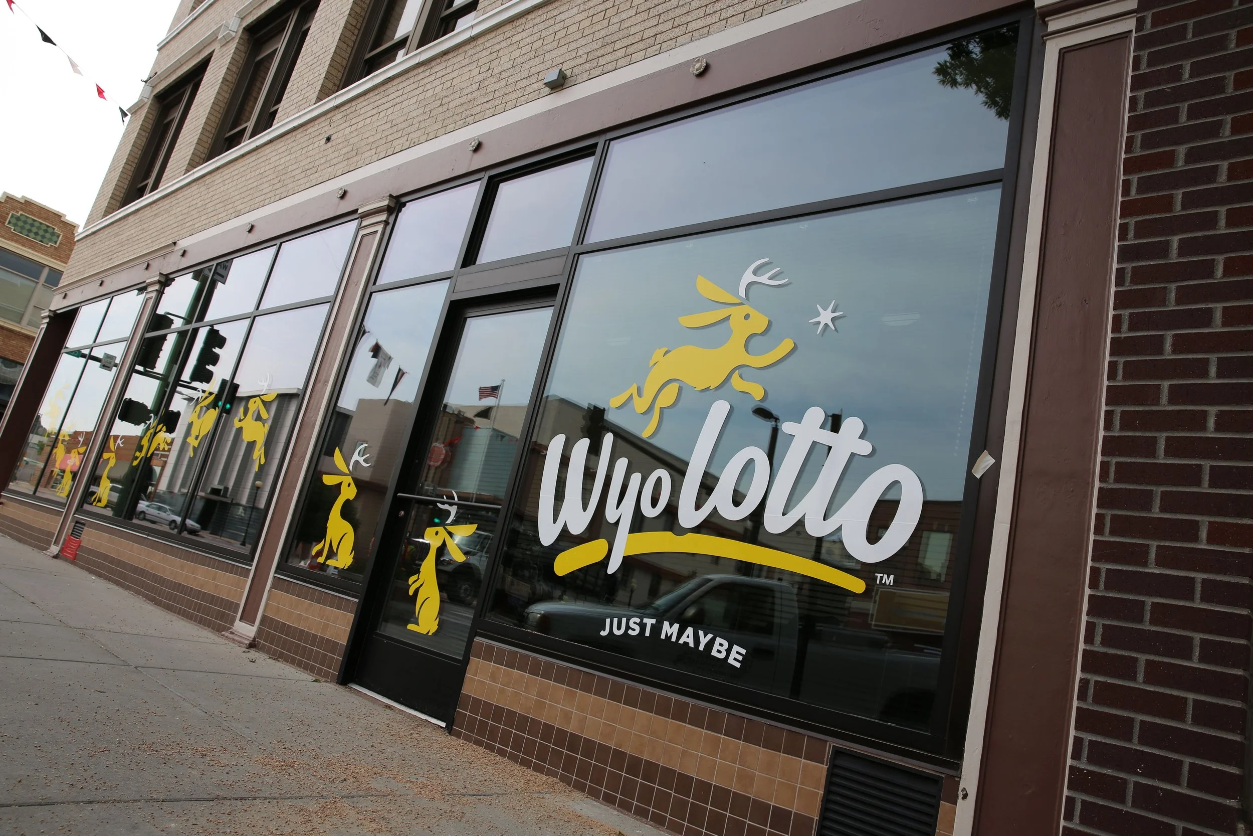 Exterior of Wyoming Lottery building