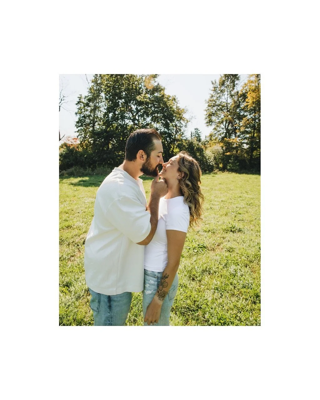 Michelle &amp; Marco what a fun engagement shoot!! ✨ Running wild, popping bottles, and soaking up all the golden field magic 🥂🌾 Here&rsquo;s to love, laughter, and rolling around like nobody&rsquo;s watching. #ChampagneDreams #GoldenHourGlow #phot