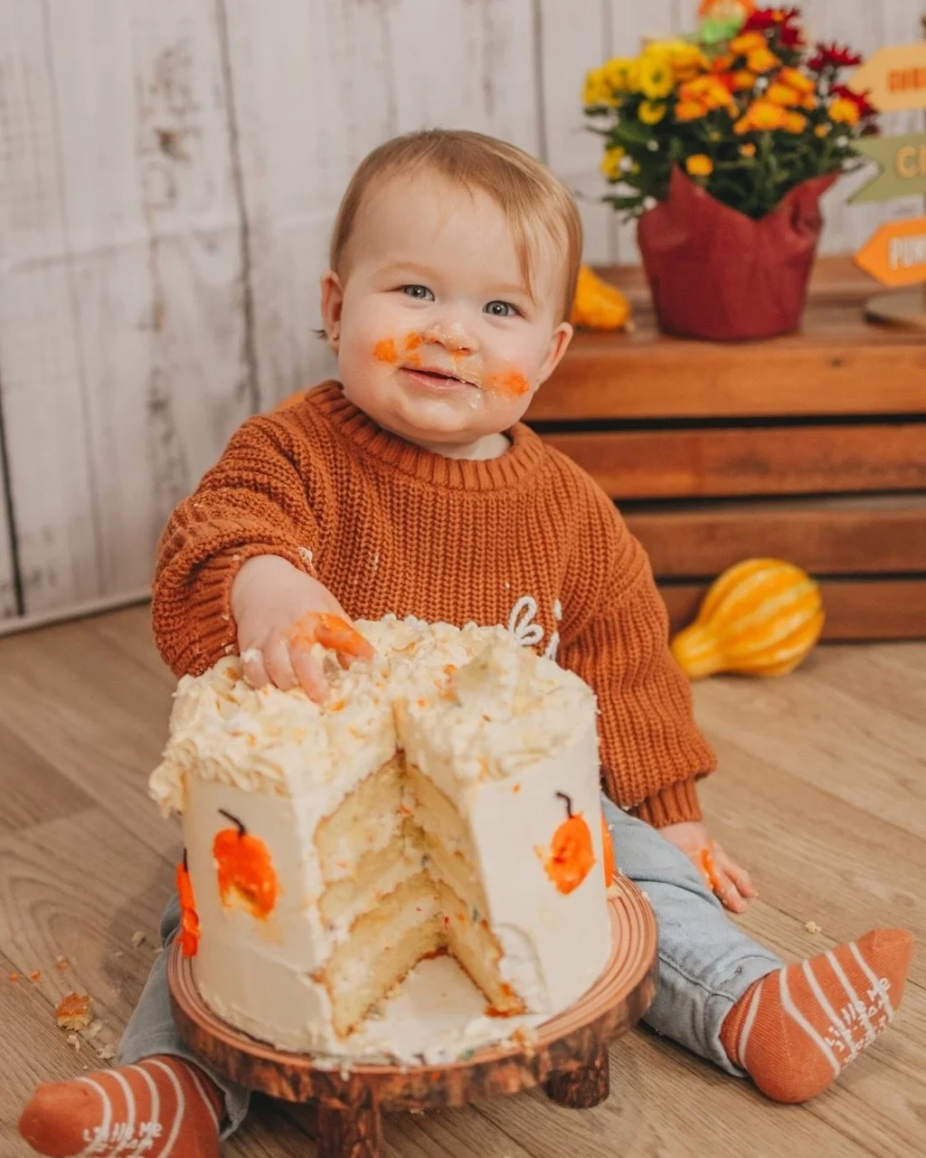 Pumpkin spice and EVERLYthing nice! Everly turned 1!!!