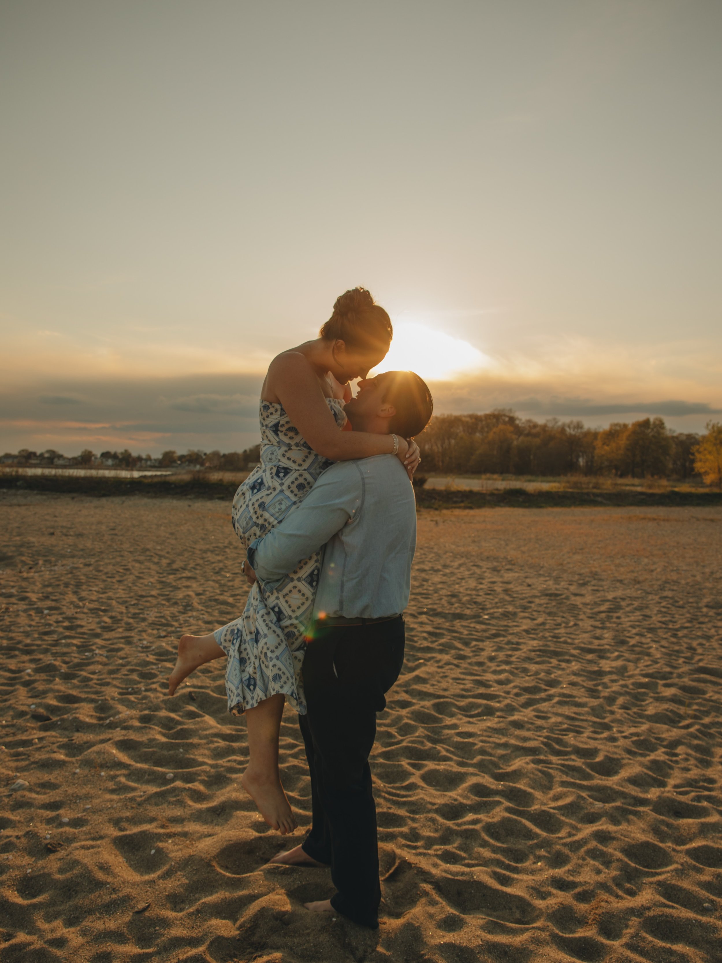 Golden hour, sandy toes, and the sweetest kind of love &mdash; sunset beach engagements just never miss. ✨ Shannon &amp; Patrick, thank you for trusting me to capture your joy and for bringing all the fun to this beautiful moment!