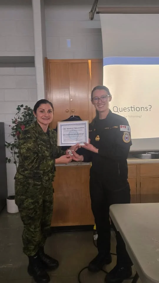 VISIT FROM SUB-LIEUTENANT AMANDA MURGEL