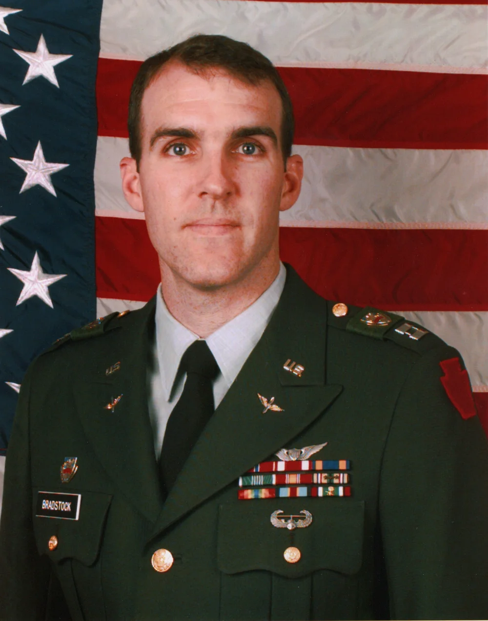 Alan Bradstock in military uniform