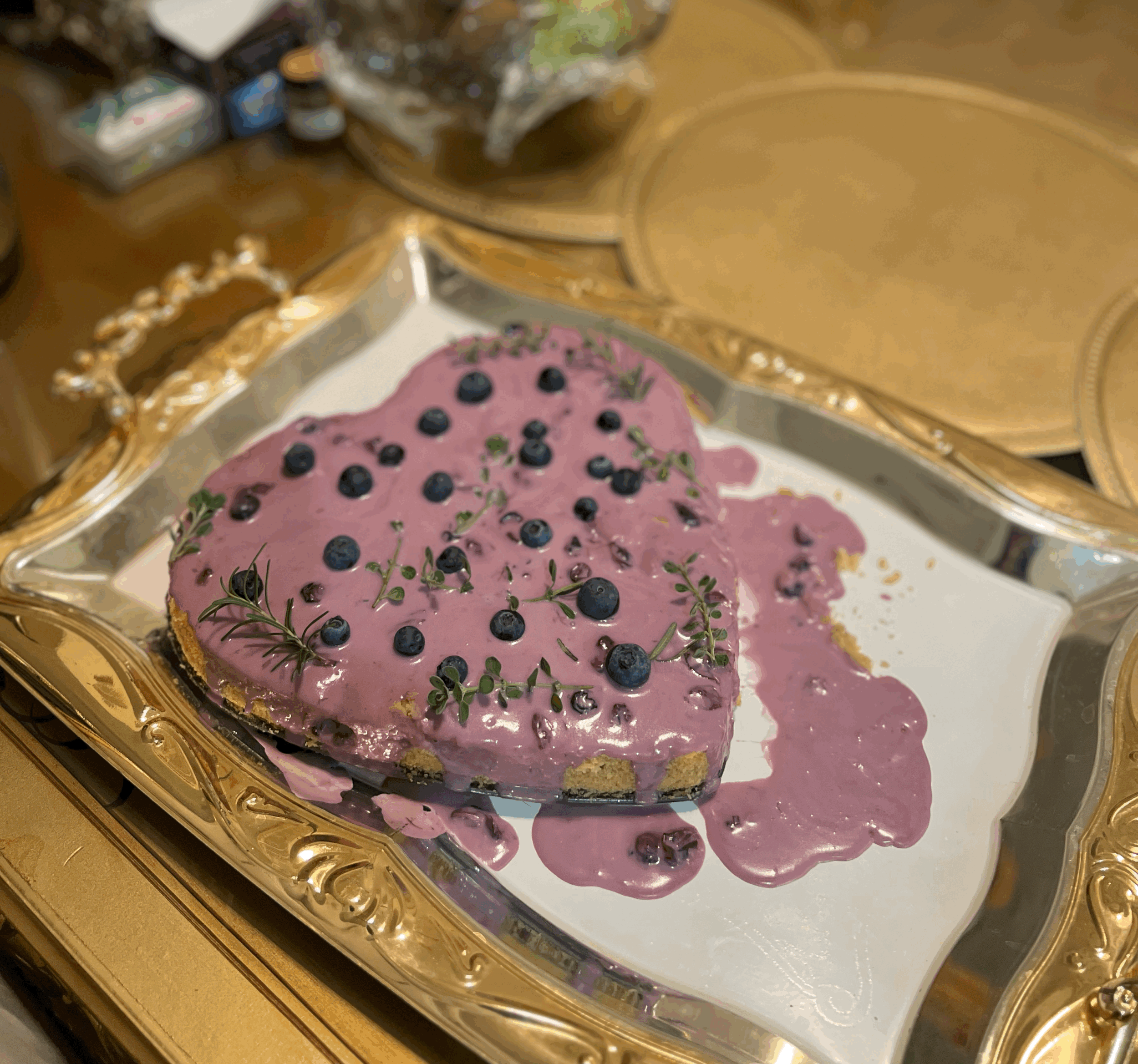 Blueberry Lemon Tiger Nut Cake