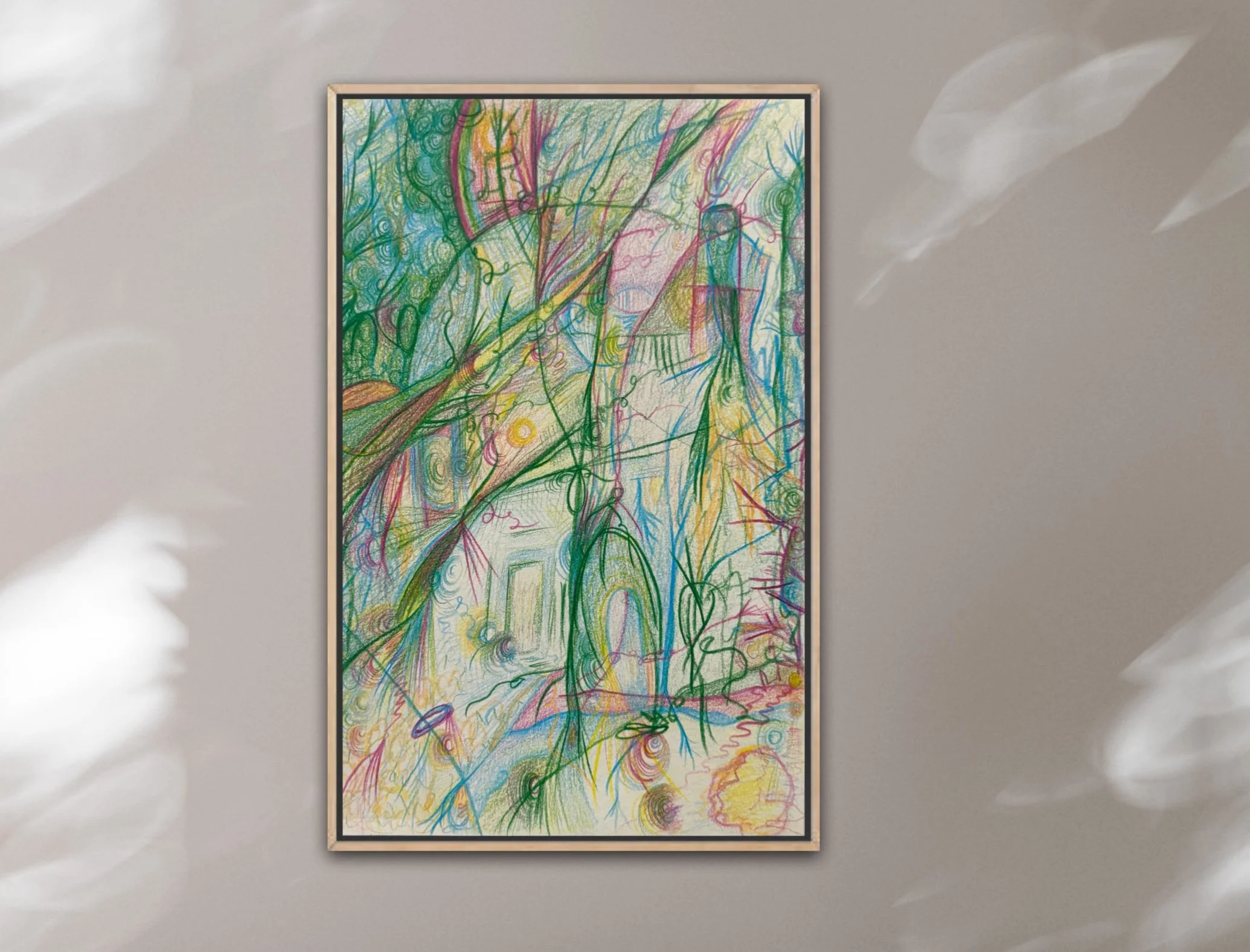 photo of Nicole Javorsky's drawing framed