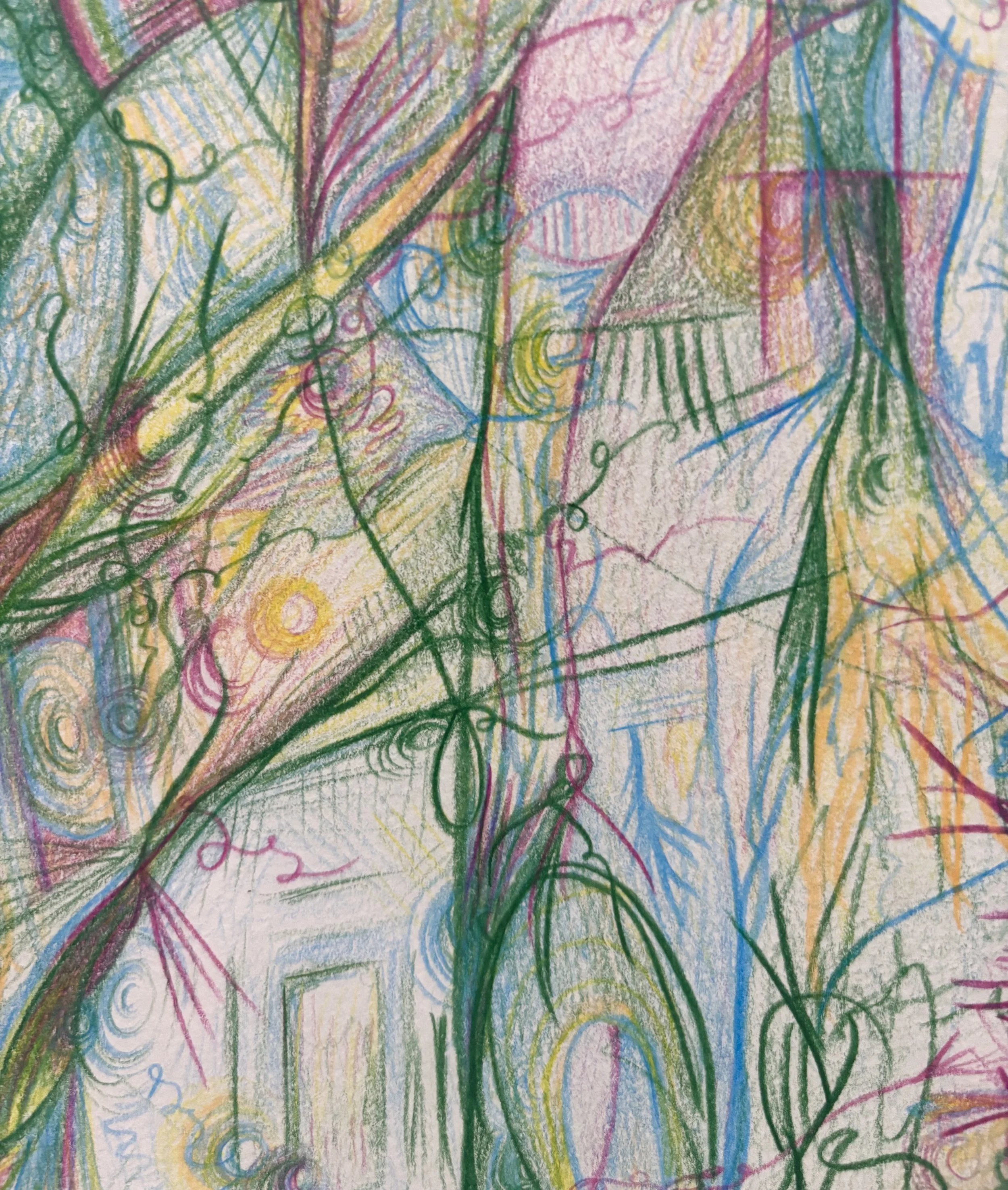 close-up of a drawing by Nicole Javorsky