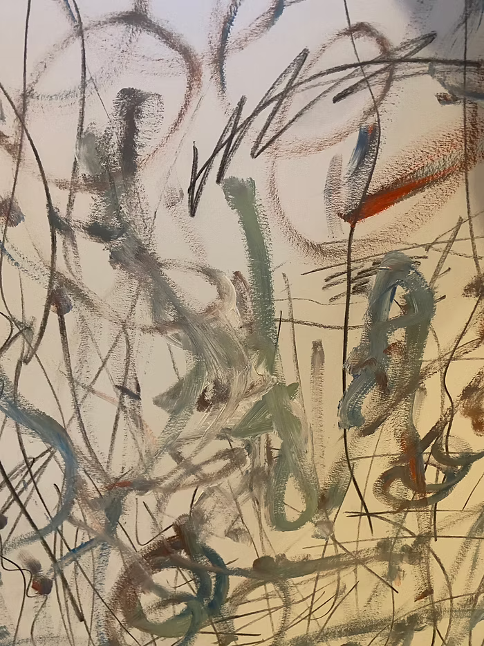 mixed media artwork by Nicole Javorsky, work in progress image