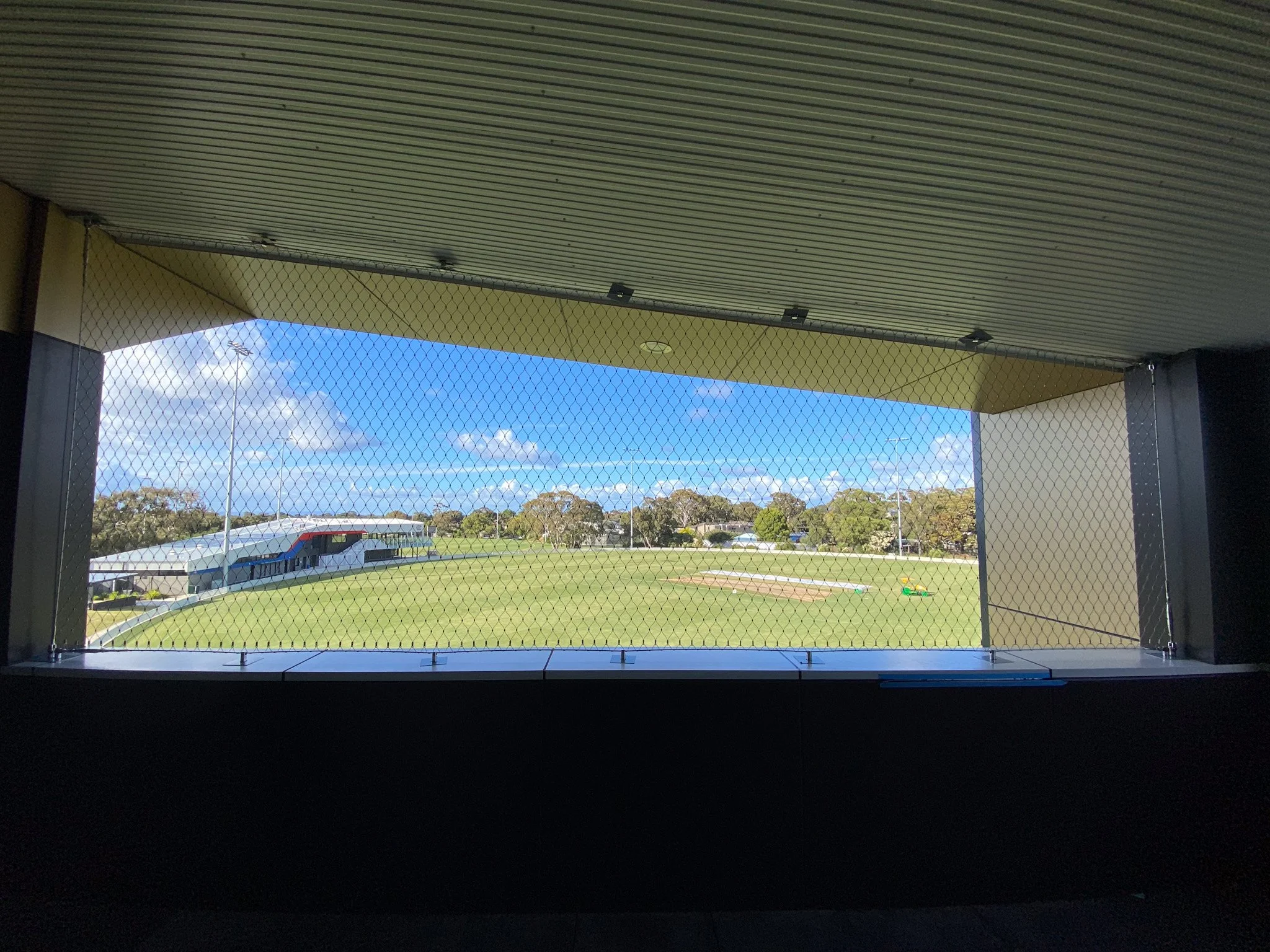 Flexi-mesh balustrade screens installed by Bespoke Wire & Rope at Beaumaris Secondary College VIC with Built Environs.