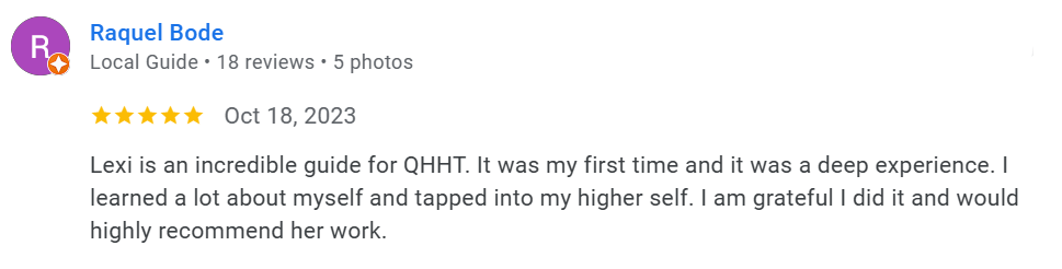 Raquel QHHT Results from Alexis Karamanova