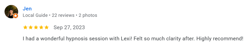 Jen QHHT Results from Alexis Karamanova