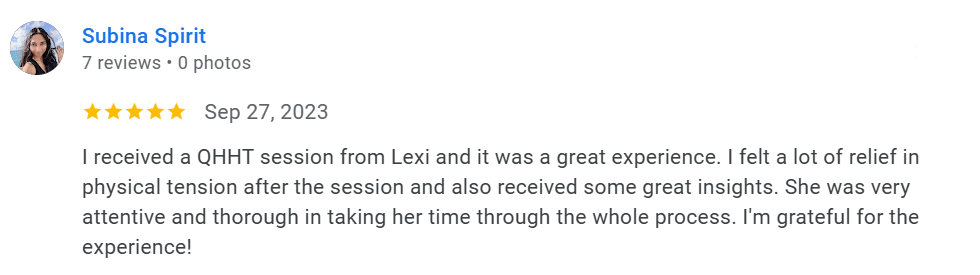 Subina QHHT Results from Alexis Karamanova