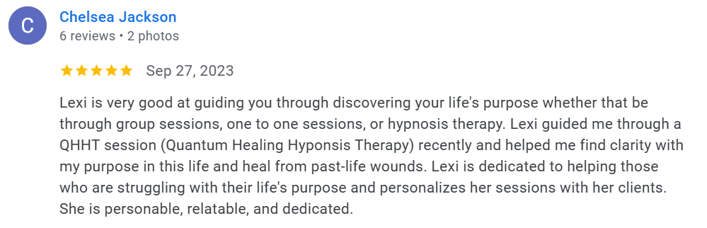 Chelsea QHHT Results from Alexis Karamanova