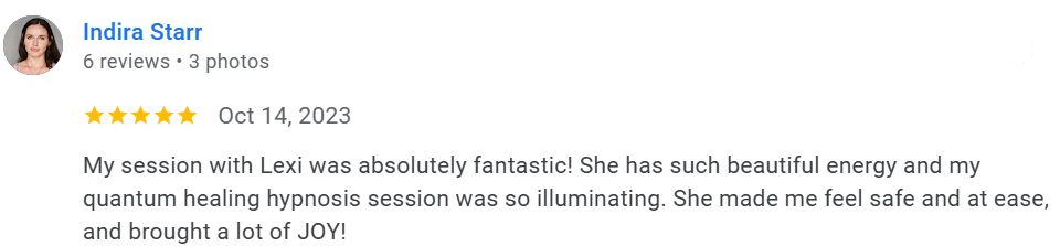 Indira QHHT Results from Alexis Karamanova