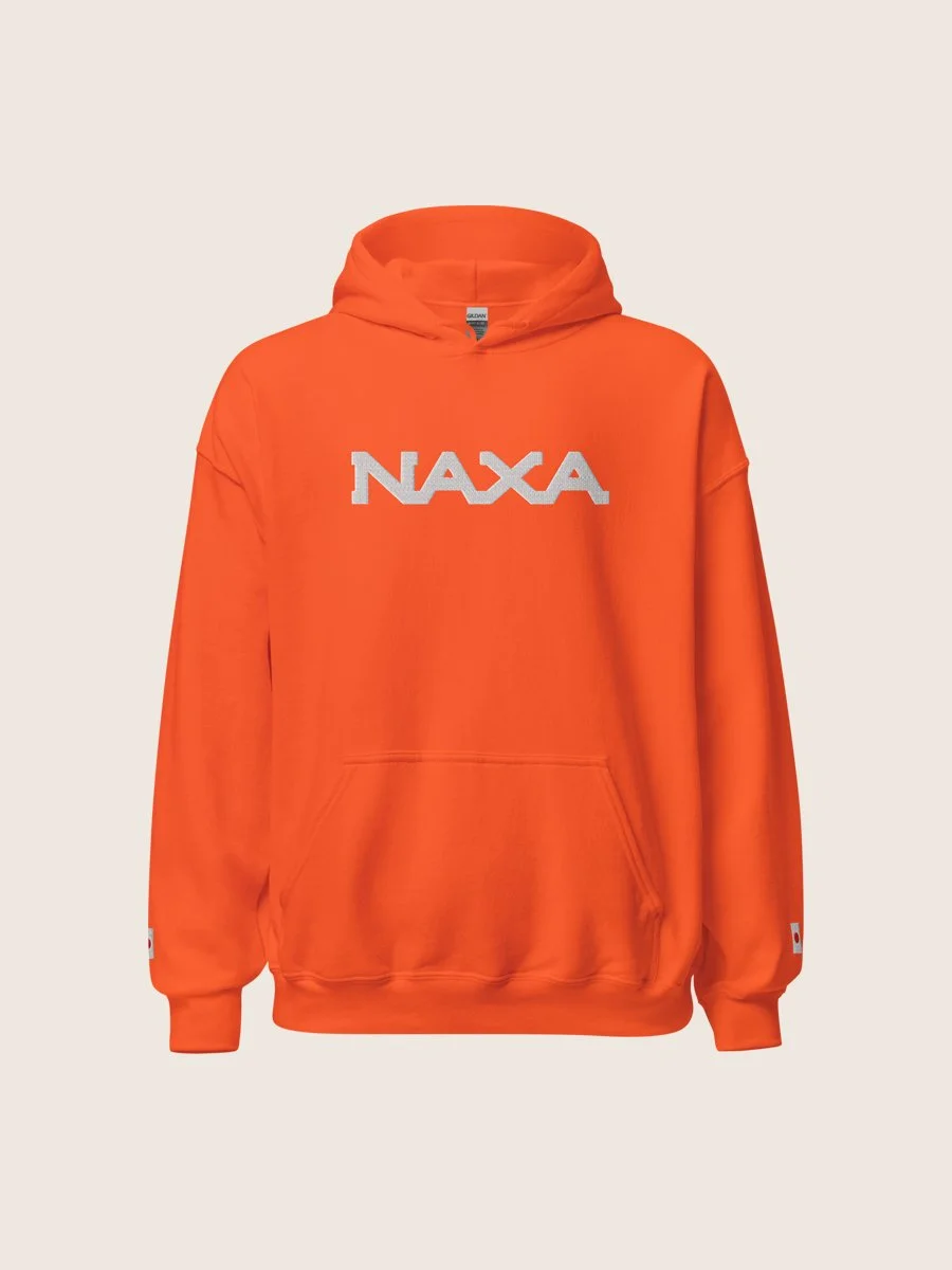 NAXA › Embroidered Agency Logo Heavy Blend Hoodie Orange
