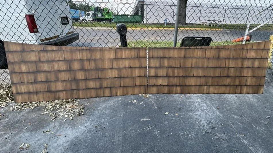 Hand painted shingles