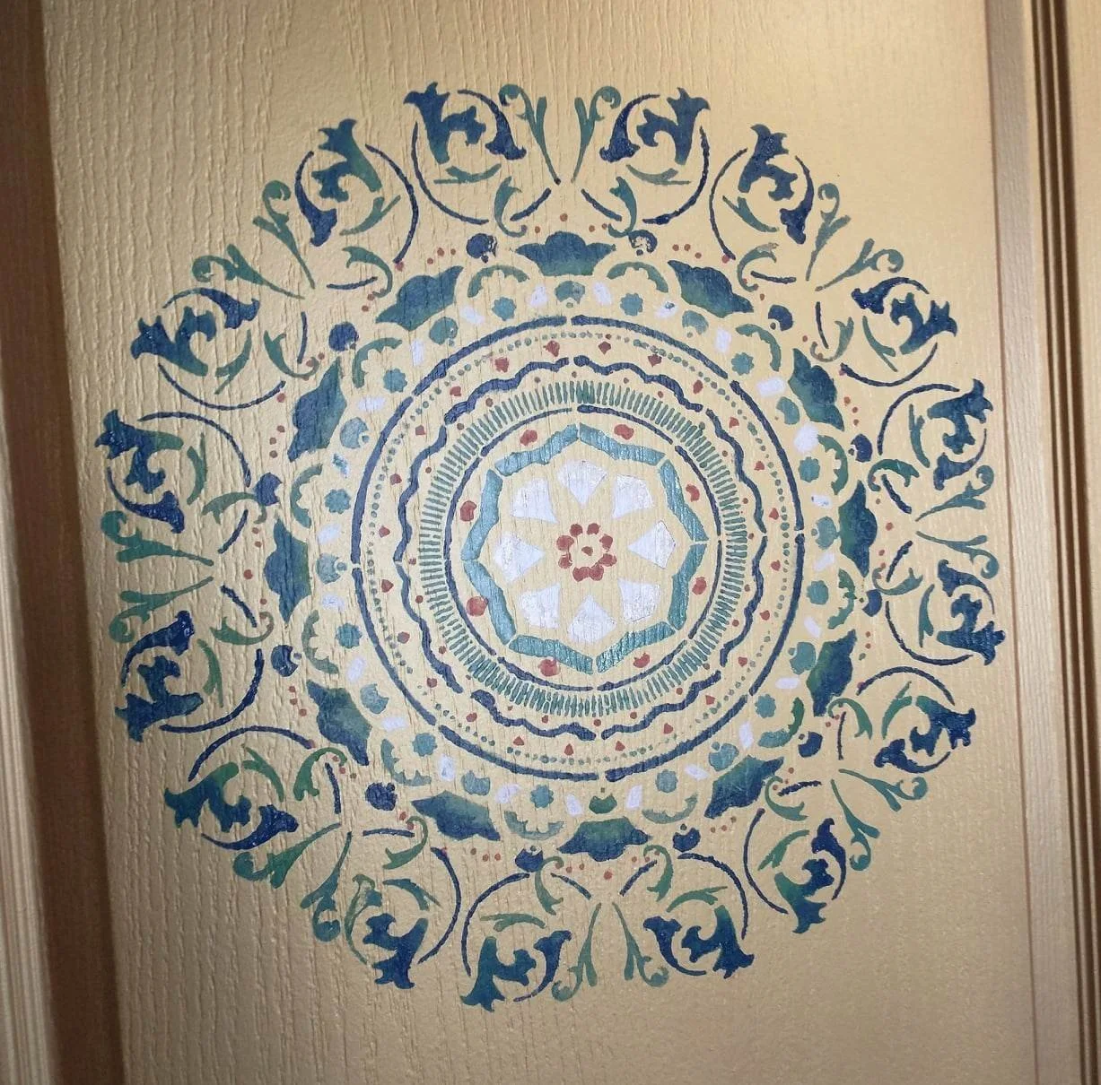 Treasure Room Stencil Detail