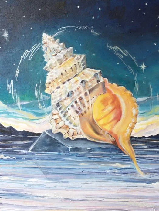 "Magic Conch" Acrylic 16x20