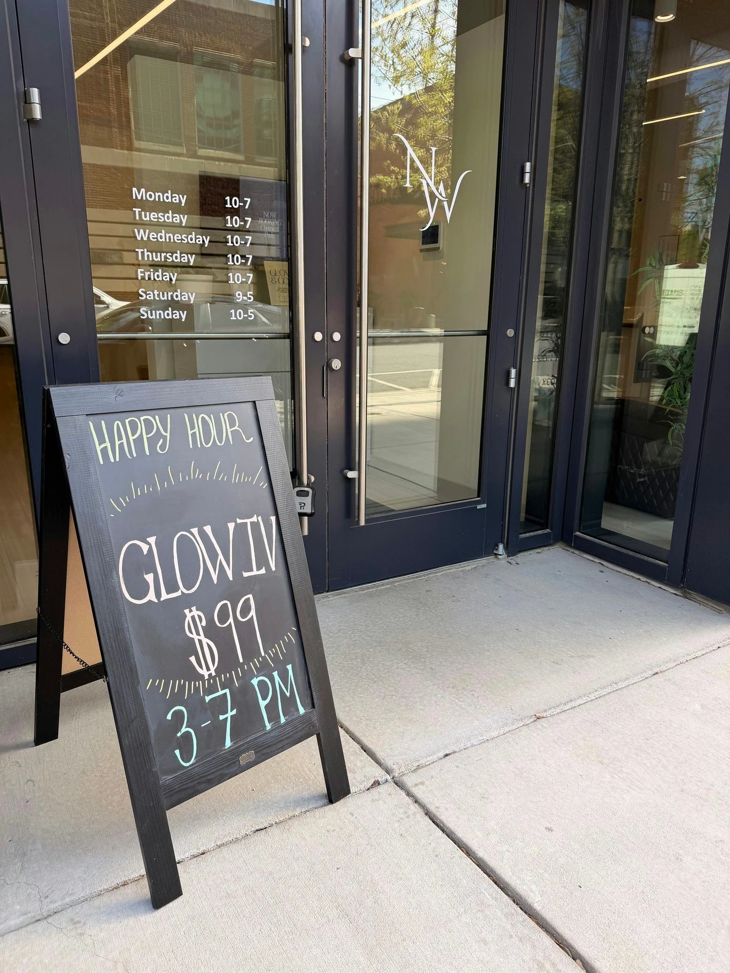 Our Happy Hour Glow IV special won't last long!

Stop by our studio Monday through Wednesday after 3pm to enjoy a Glow IV for just $99 (typically $150)

Pair it with a Salt Room add on an additional $29! 

Reserve, save, &amp; enjoy! ✨