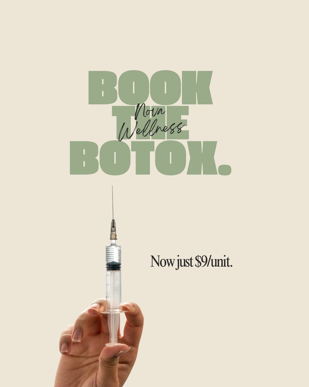 Last-minute Botox openings available today at Nova Wellness 
Located right in South End 📍
Limited appointments available today &mdash; DM us or book through the link in bio before spots are gone.