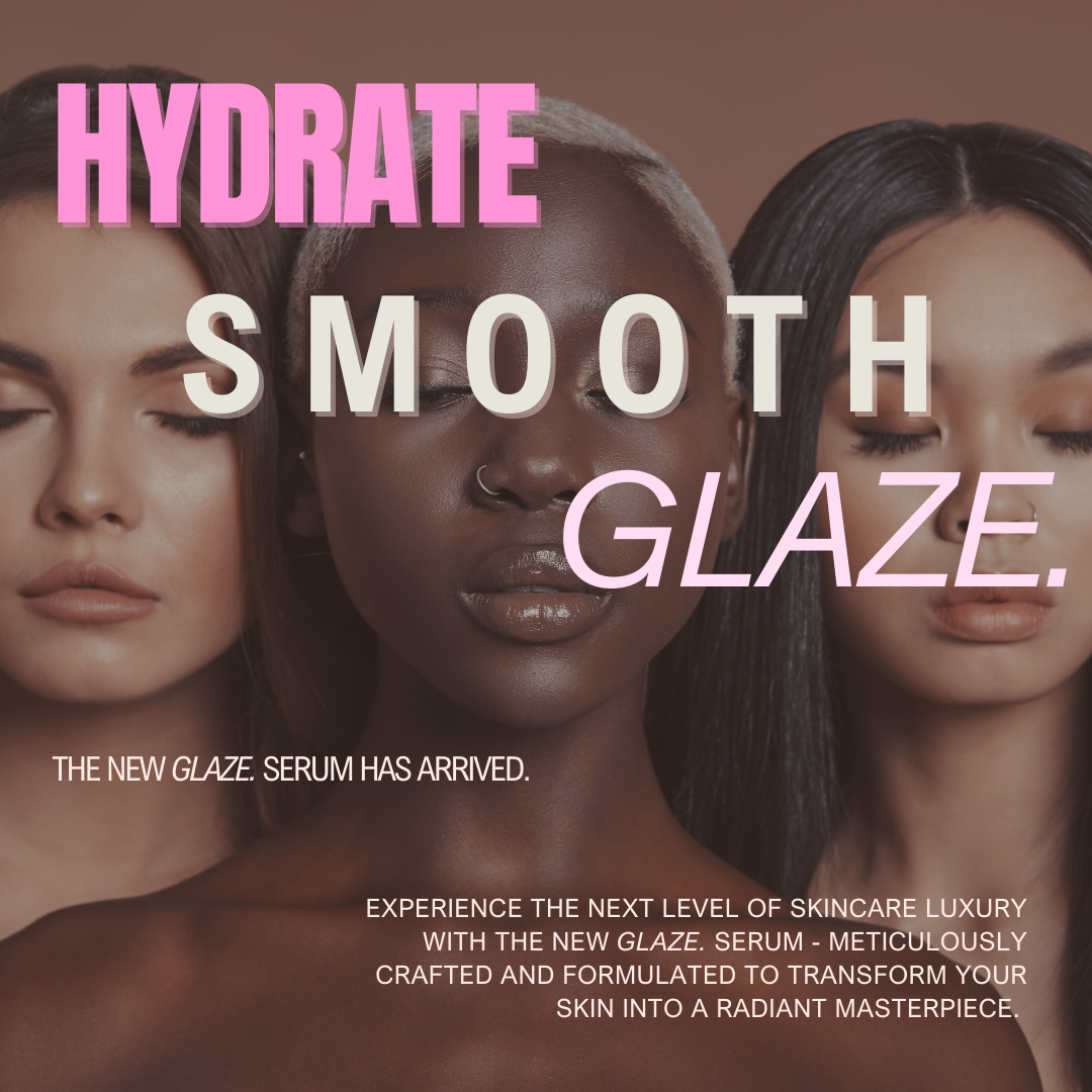 Glaze. Skincare and Beauty Content Marketing and  Design - Kristina Nihan Design Marketing UX UI Small Business Contractor