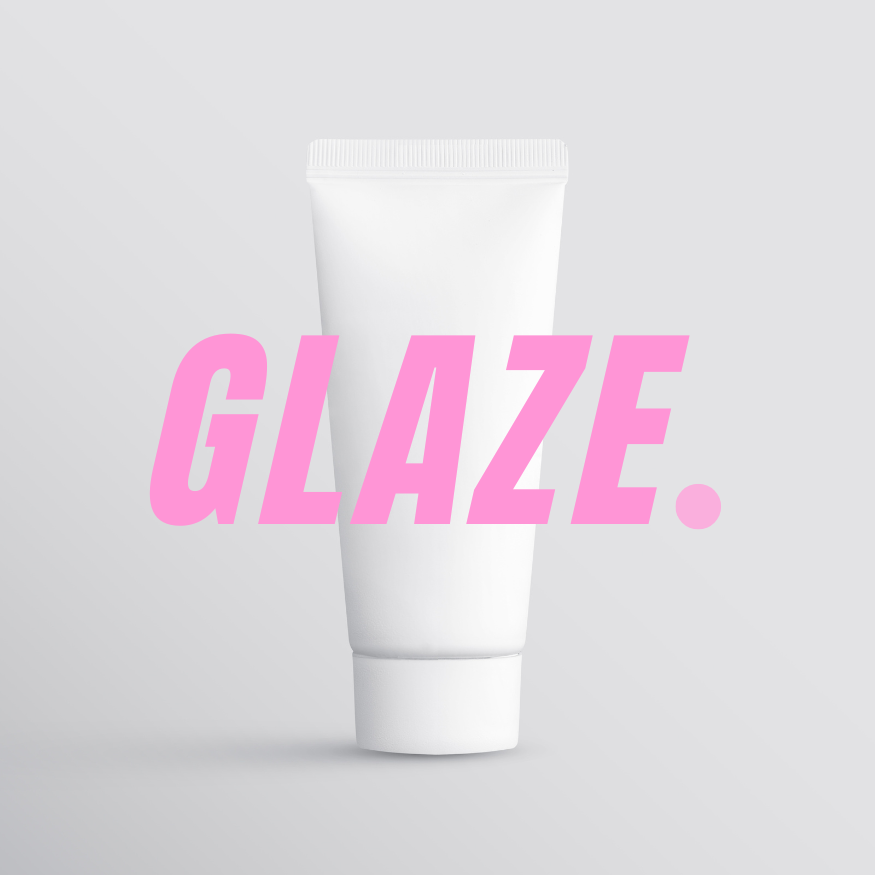 Glaze. Skincare Brand and Logo Design - Kristina Nihan Design Marketing UX UI Small Business Contractor