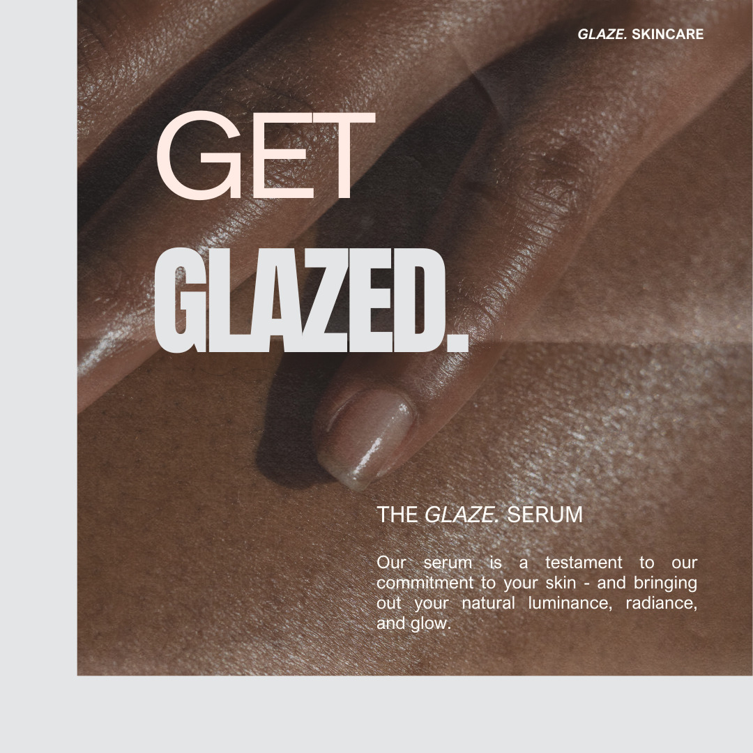 Glaze. Skincare and Beauty Content Marketing and  Design - Kristina Nihan Design Marketing UX UI Small Business Contractor
